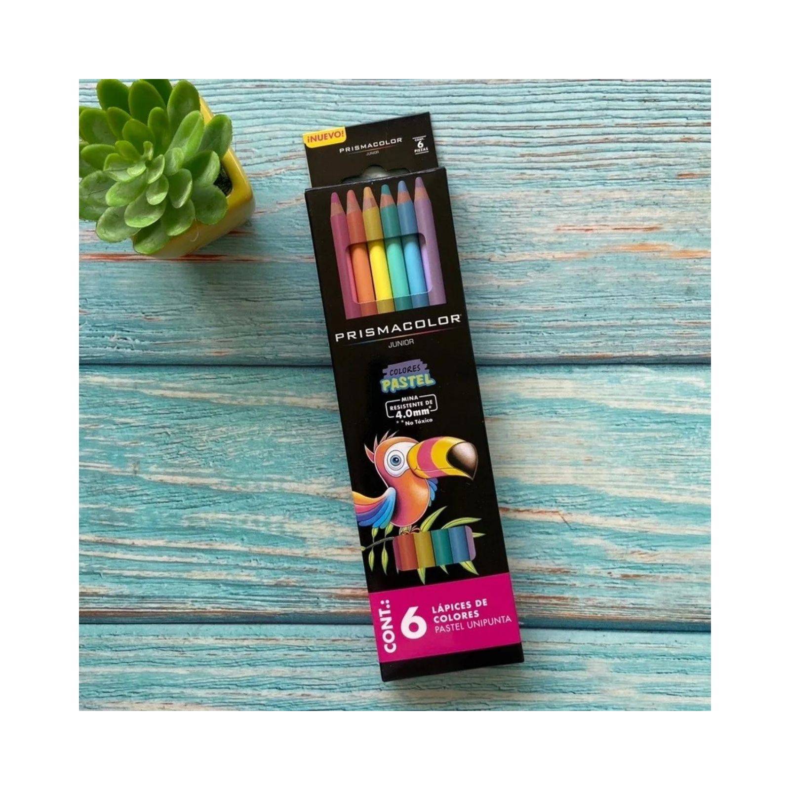 6 Lápices de Colores Prismacolor Junior Pastel