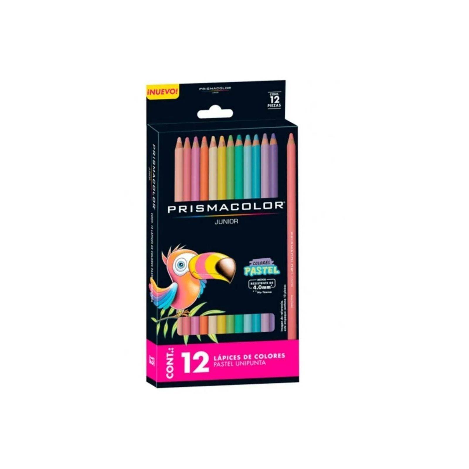 12 Lápices de Color Prismacolor Junior Pastel