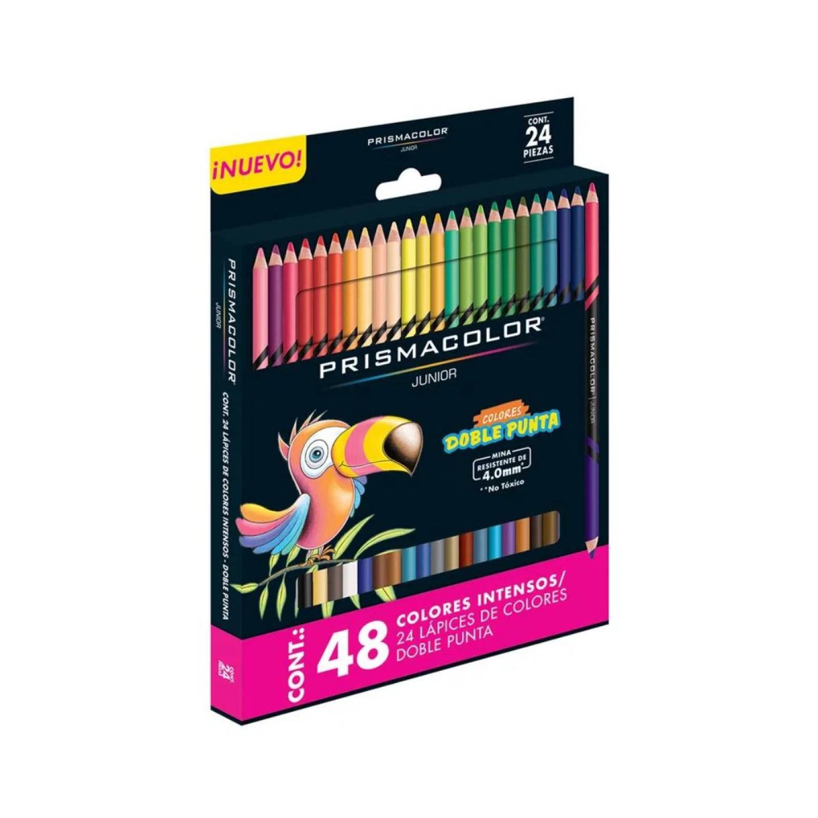 24 Lápiz De Color Prismacolor Junior Doble Punta 48 Colores