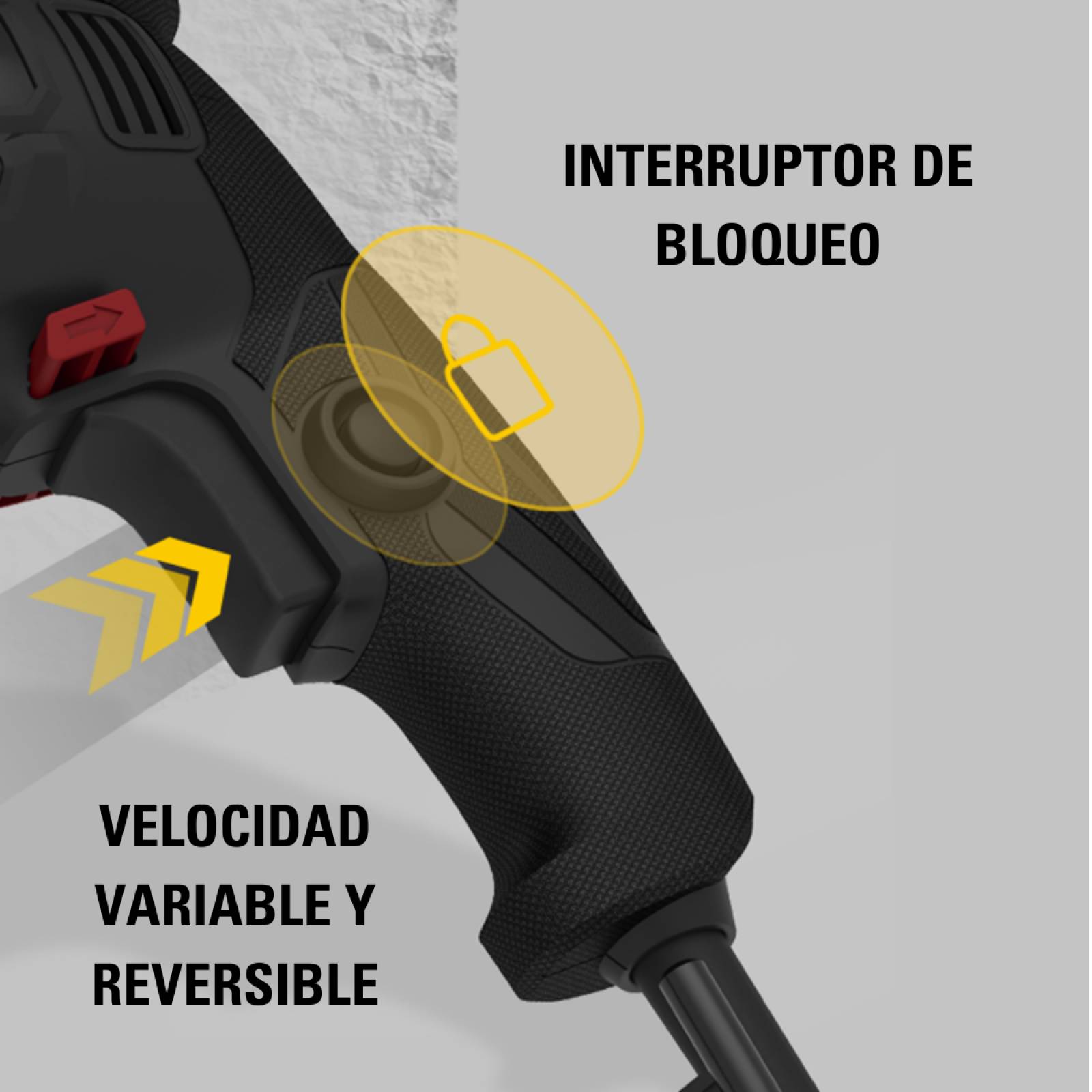 Taladro Martillo Giratorio Sds Caterpillar DX26u 800w/1200rpm