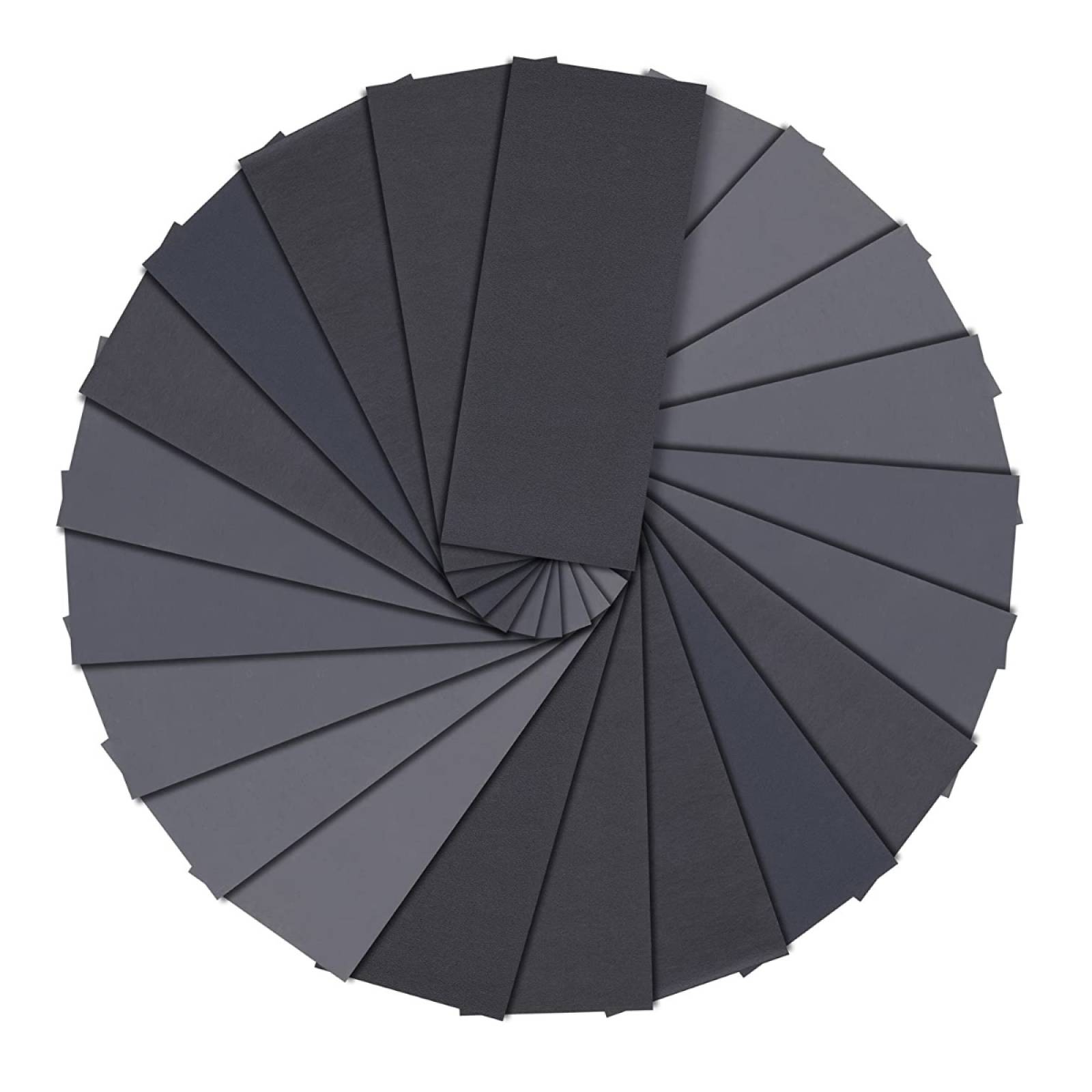 Paquete de 36 Tercios de Hoja de Lija de Agua Grados Surtidos de 9"x 2/3" 36002 Fandeli