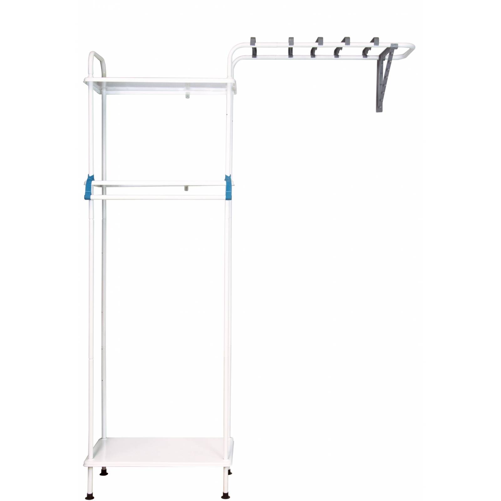 Closet Armable Konekte 3 Repisas Metal Sólido Resistente color Blanco