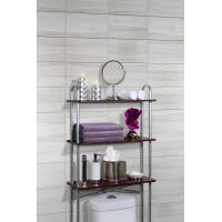 Ahorra Espacio Para Baño En Mdf Konekte 3 Repisas Color Café