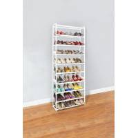 Super Zapatera Para 30 Pares De Zapatos Y Apilable Konekte Color Blanco