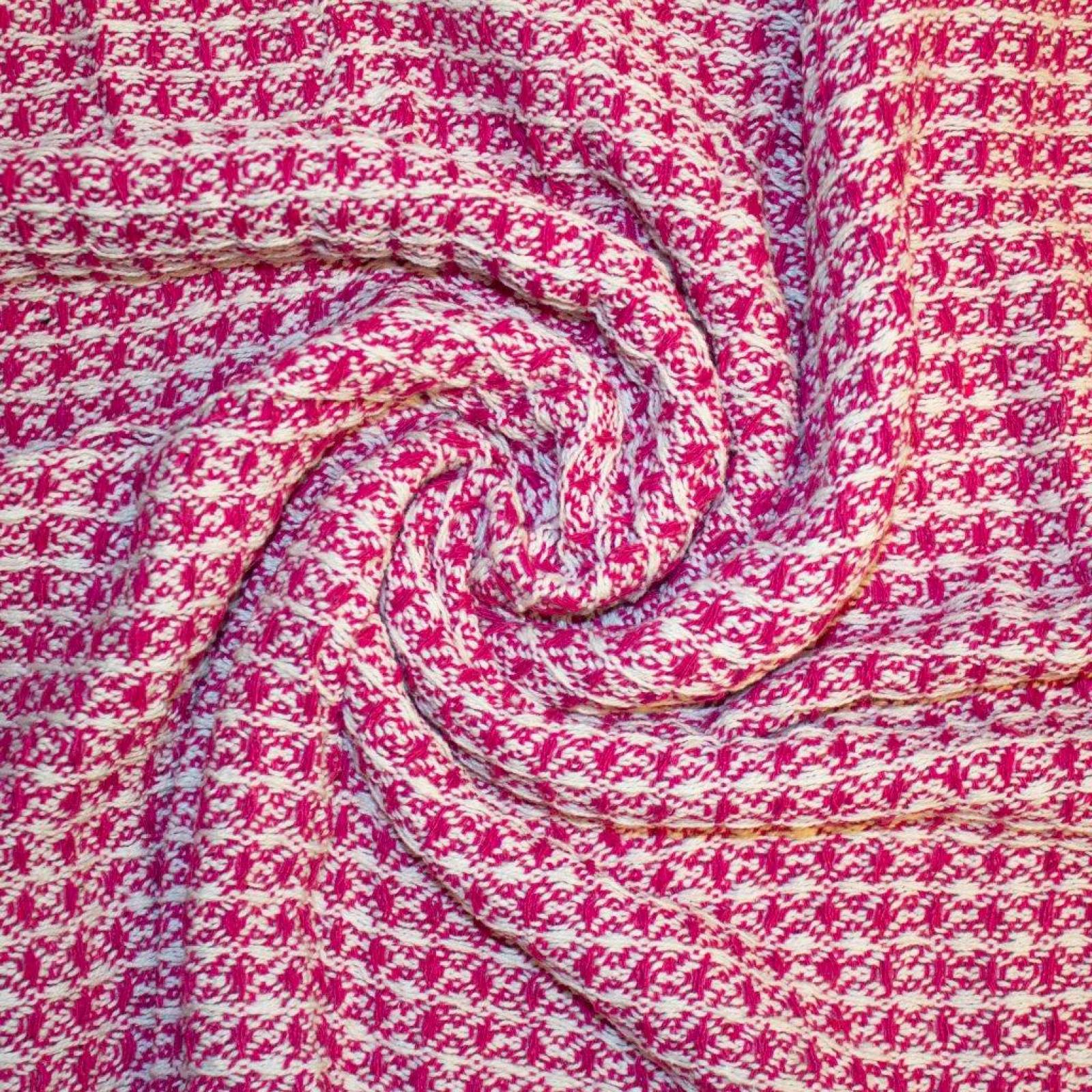 Frazada/ Manta Suave 100% Algodón Color Rosa - Manor Ridge