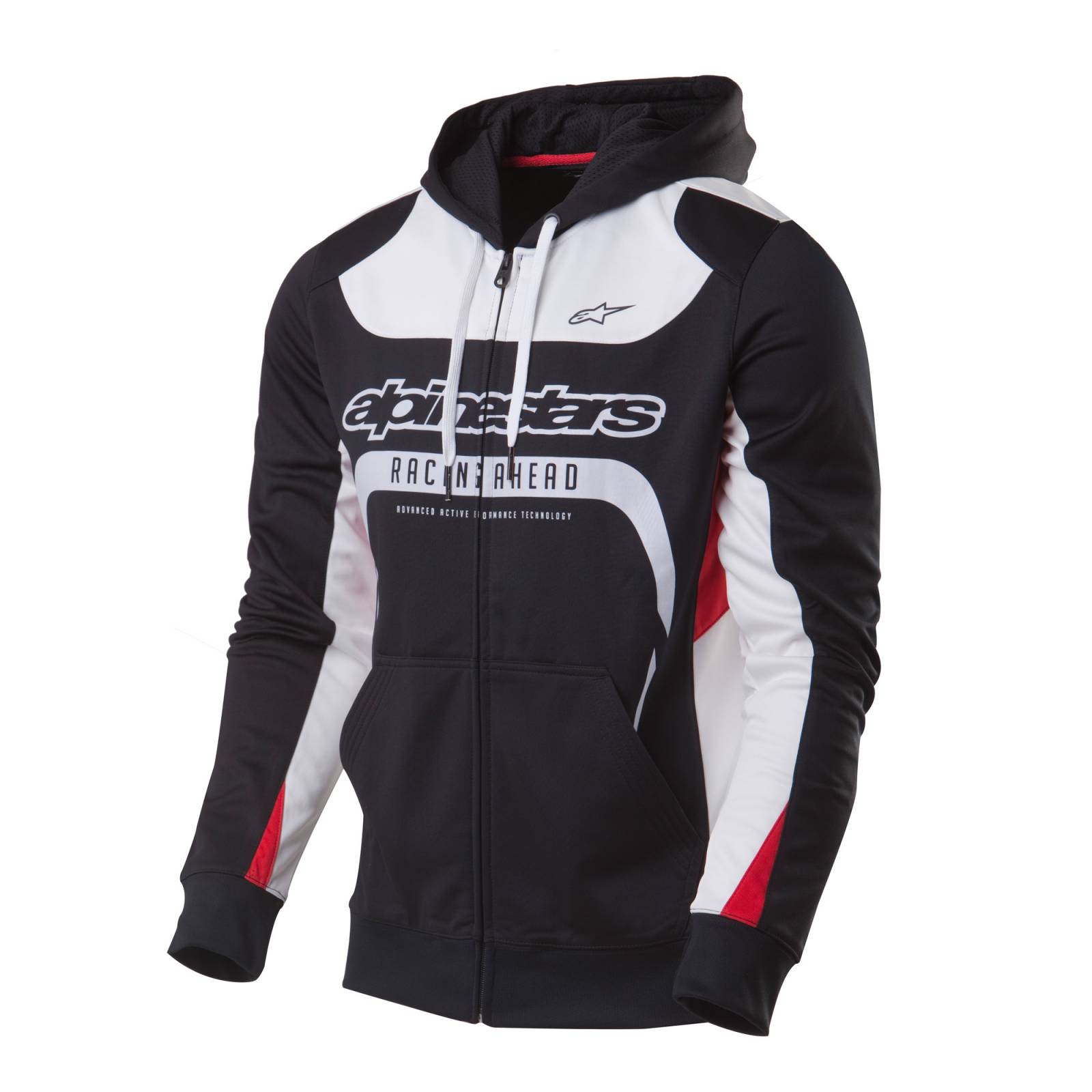 Alpinestars Sudadera Con Gorra Y Ziper Session Fleece Negro