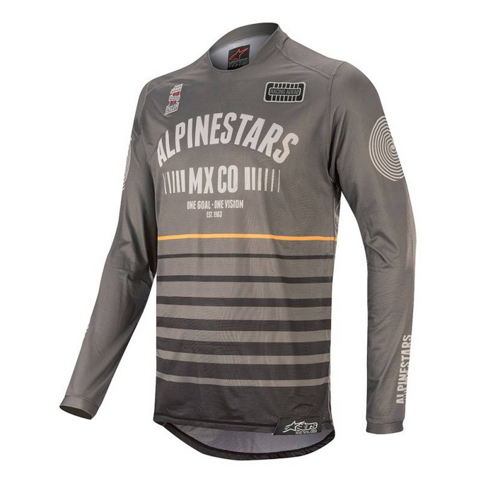 ALPINESTARS JERSEY PARA MOTOCROSS RACER TECH FLAGSHIP GRS OSCURO NGO NJA