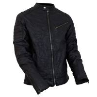 Chamarra De Piel Italiana Para Motociclismo Modelo Citizen Talla M