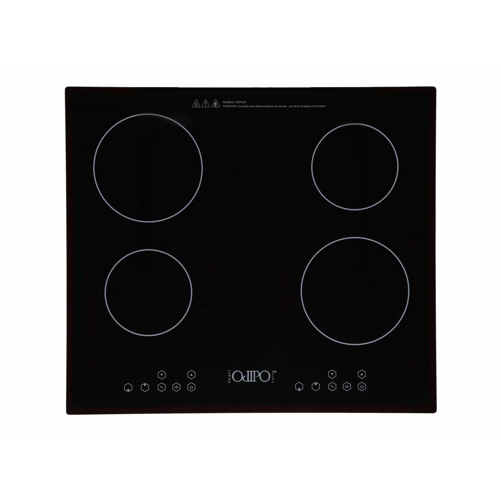 PARRILLA INDUCCION KEPLER 4 QUEMADORES 110 V