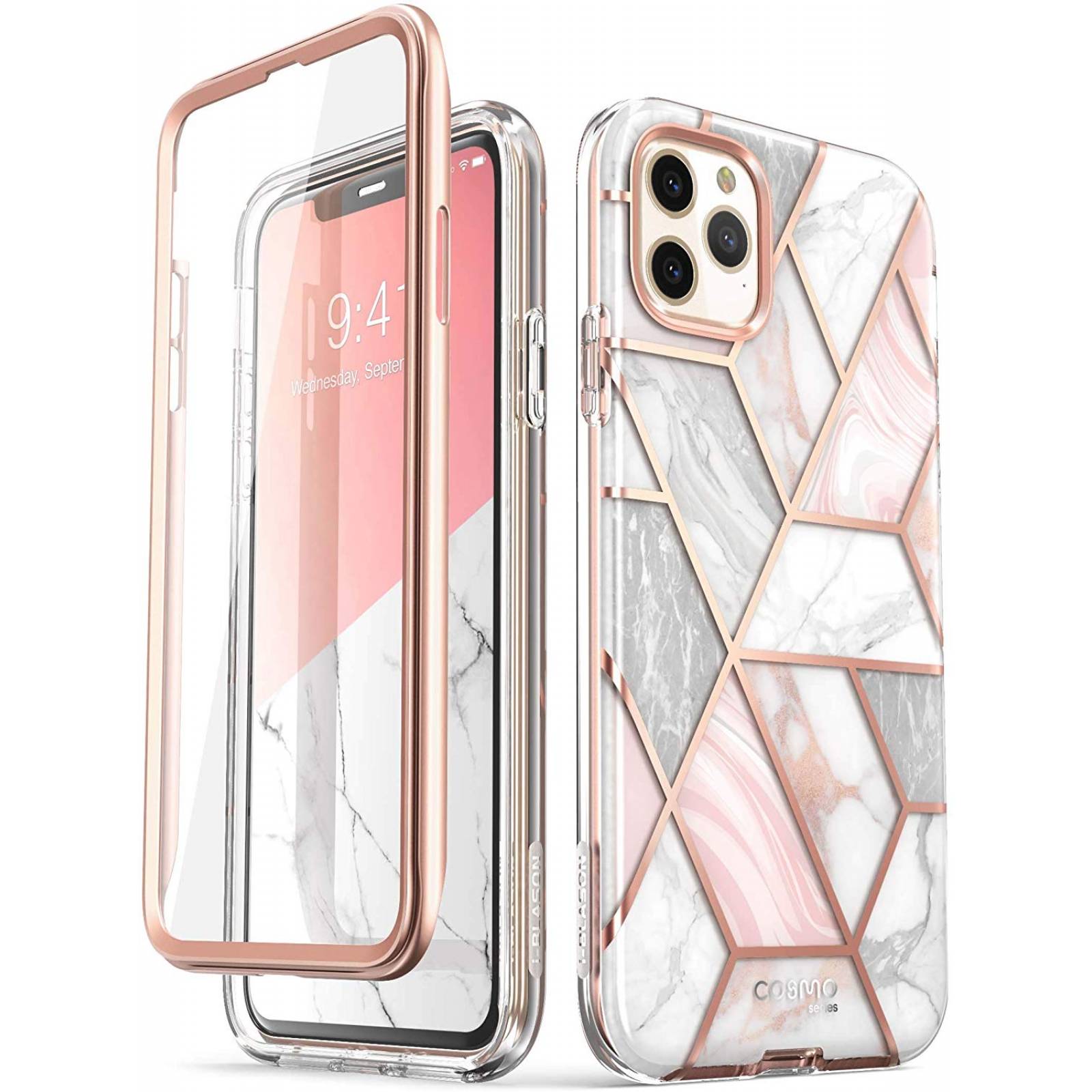 Funda iPhone 11 Pro I-blason Cosmo Marmol Uso Rudo + Mica