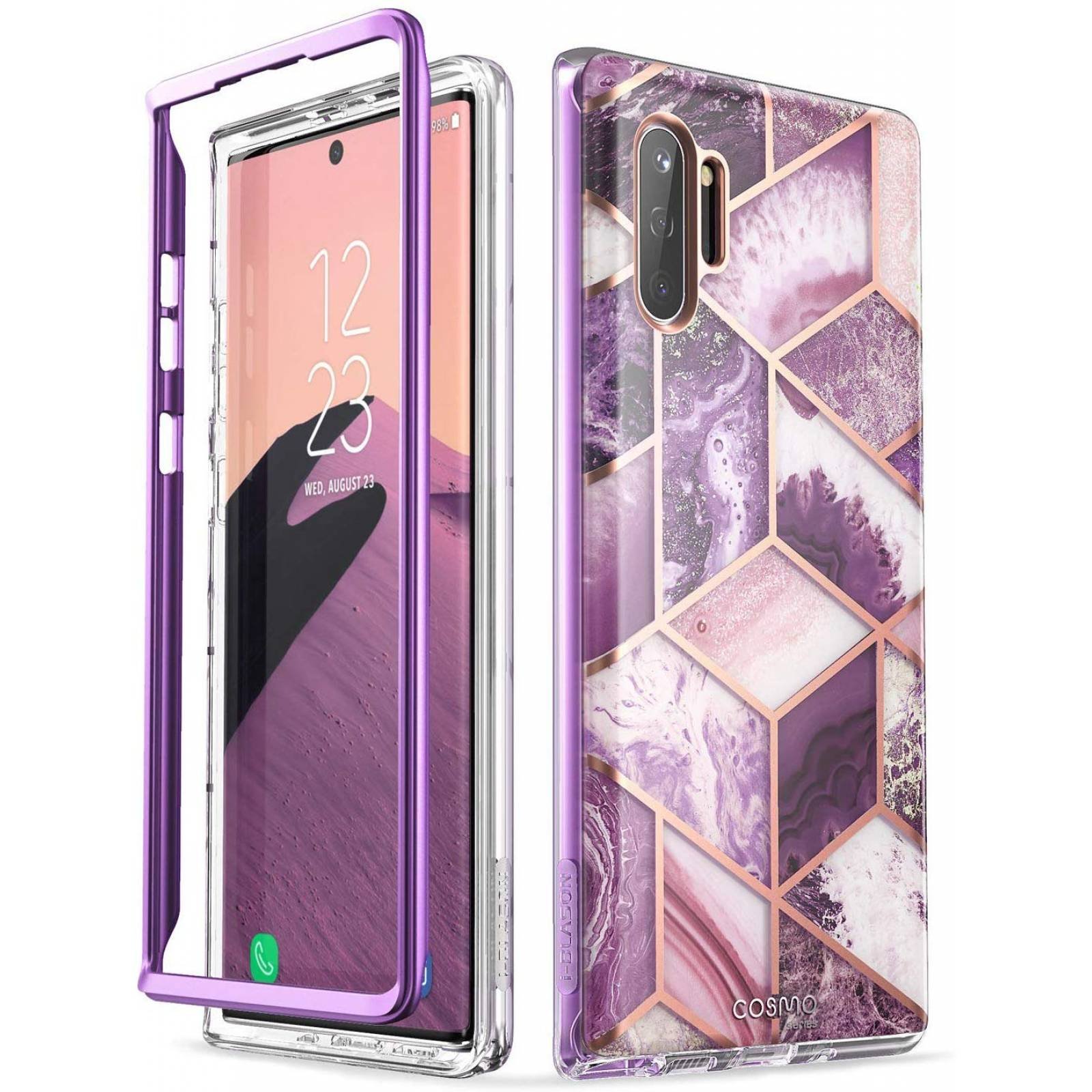 Funda Galaxy Note 10+ Plus I-blason Cosmo Púrpura Uso Rudo