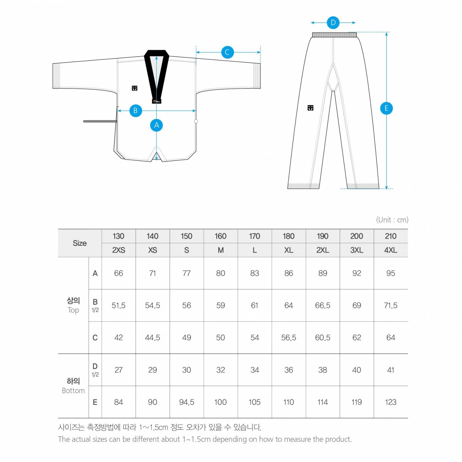 Mooto TaeKwonDo TKD DoBok BS4.5 Dan