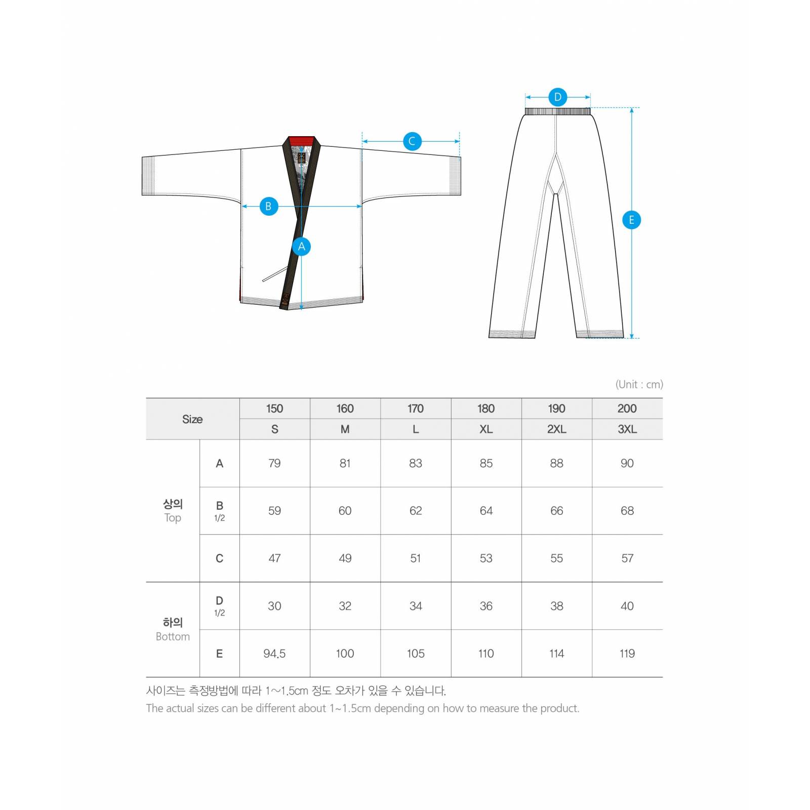 DoBok Grand Master "Geum Gang" White Cuello Negro - Mooto