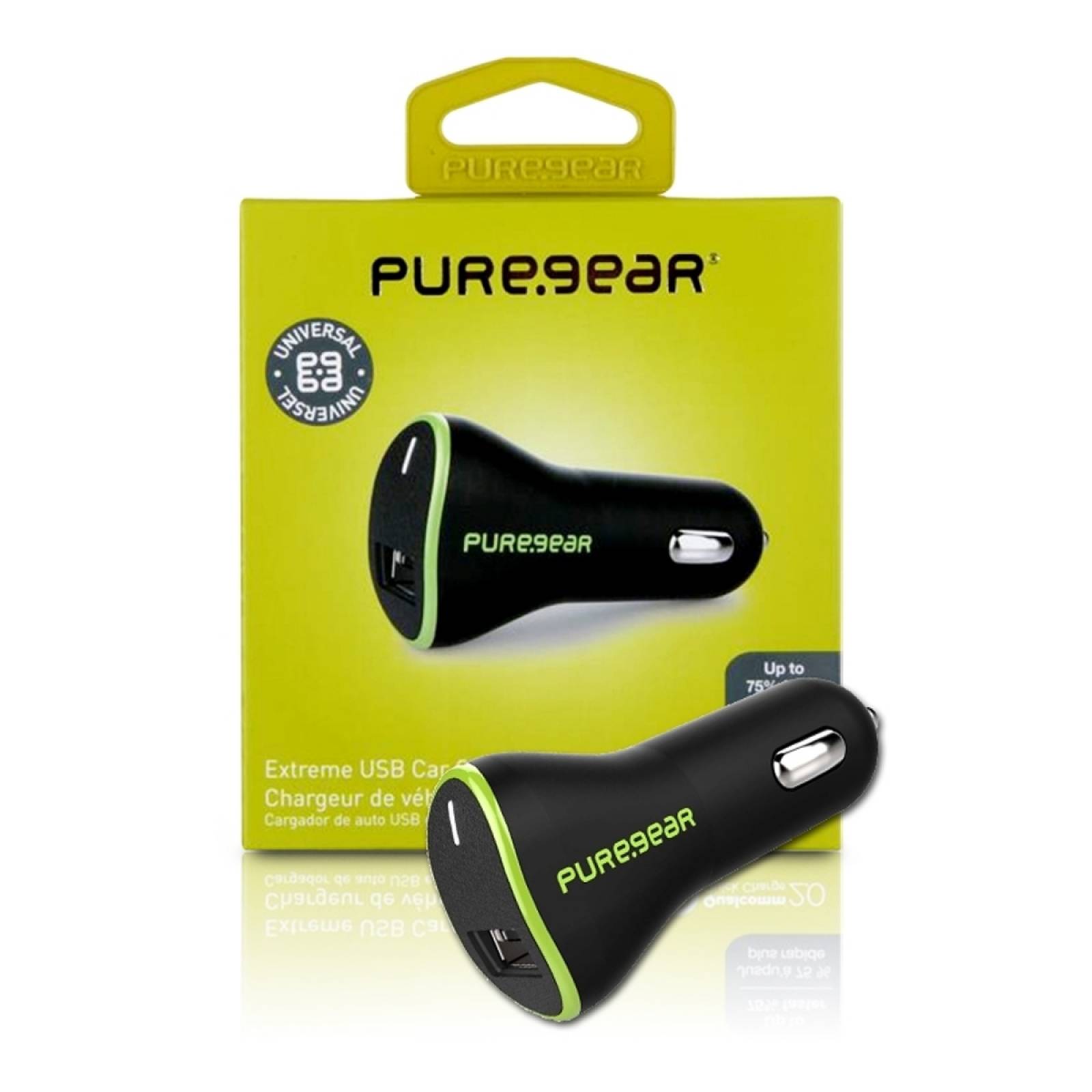 Kit Puregear: Cubo Cargador USB2.0A/Plug In USB2.0A/Cable Micro USB