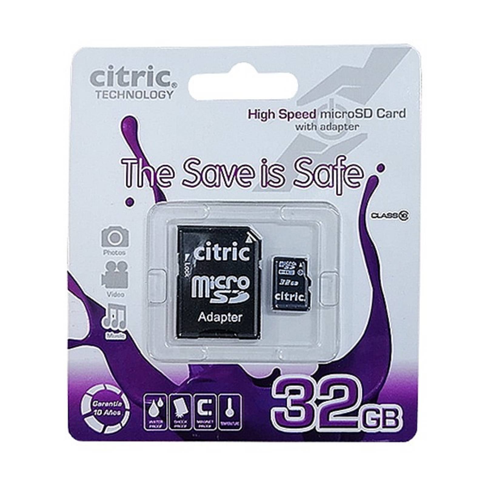Tarjeta de Memoria Micro SD Citric 32GB