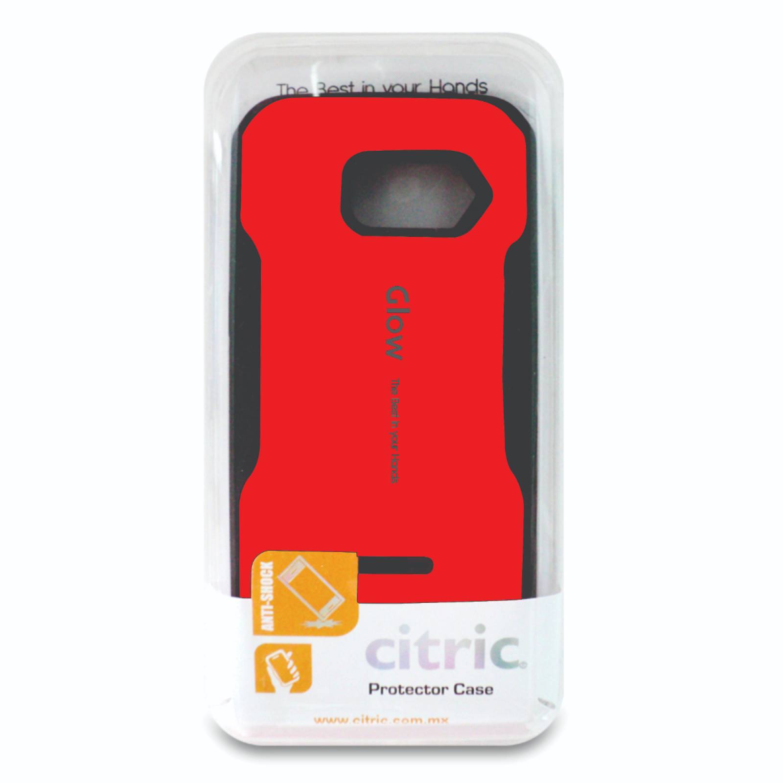 Funda Protectora TPU i-Glow Edición Especial Moto G4 Rojo
