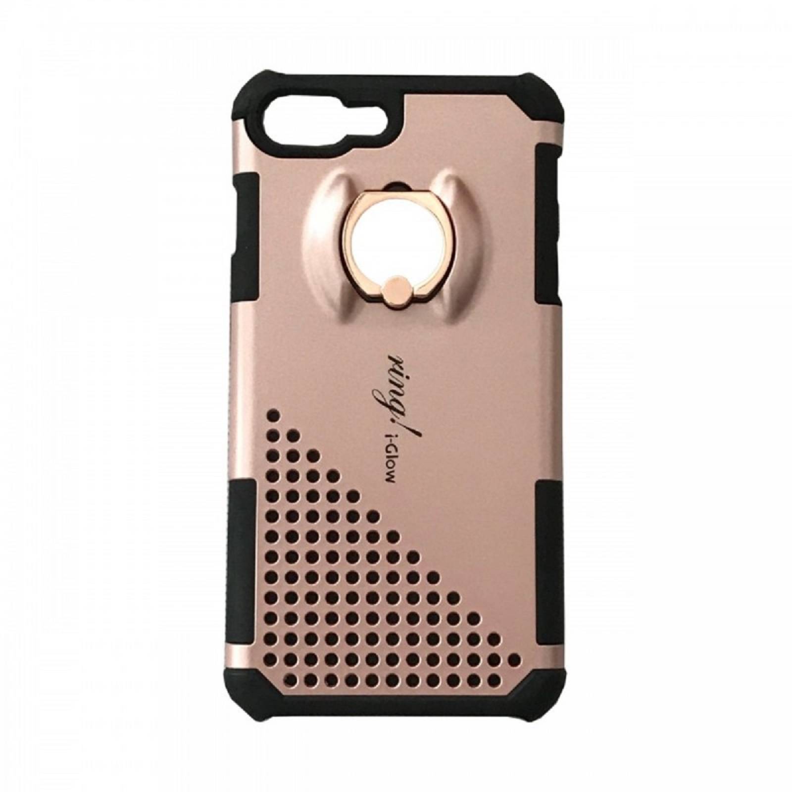 Funda Protectora Glow Ring / Soporte de Anillo Moto G4 Plus Rosa