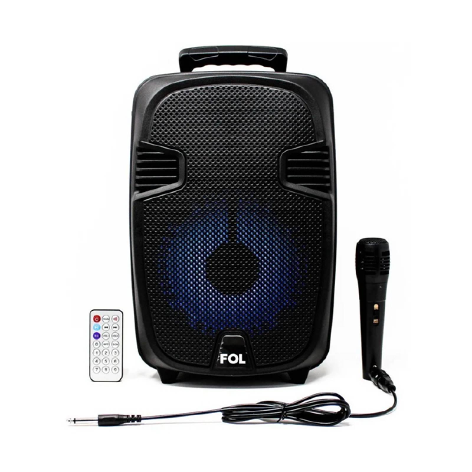 Bafle Bocina 6.5 Fol Bluetooth Micrófono Inalámbrica
