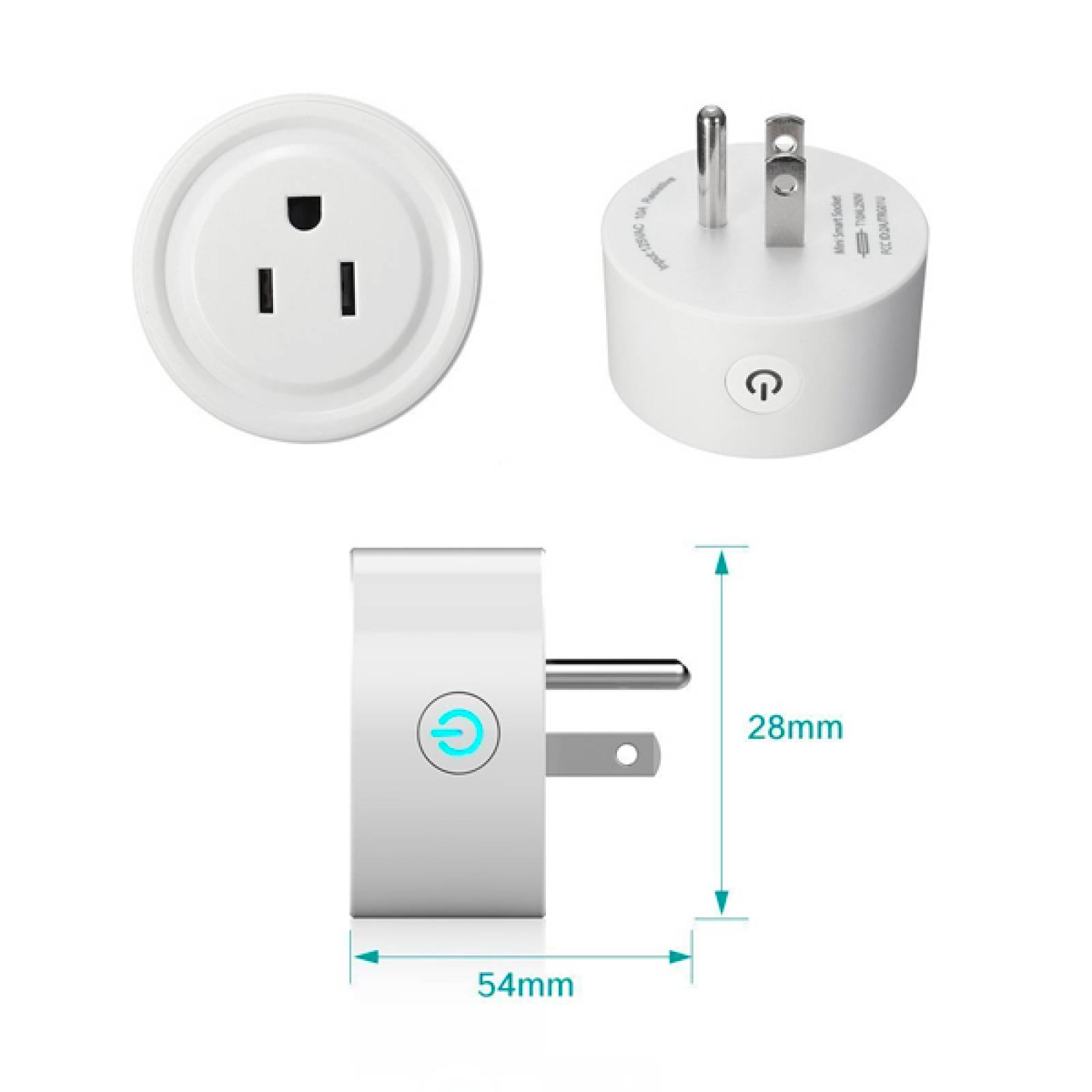 Smart Plug Wifi Contacto Inteligente App Led Socket Apagador Elegate
