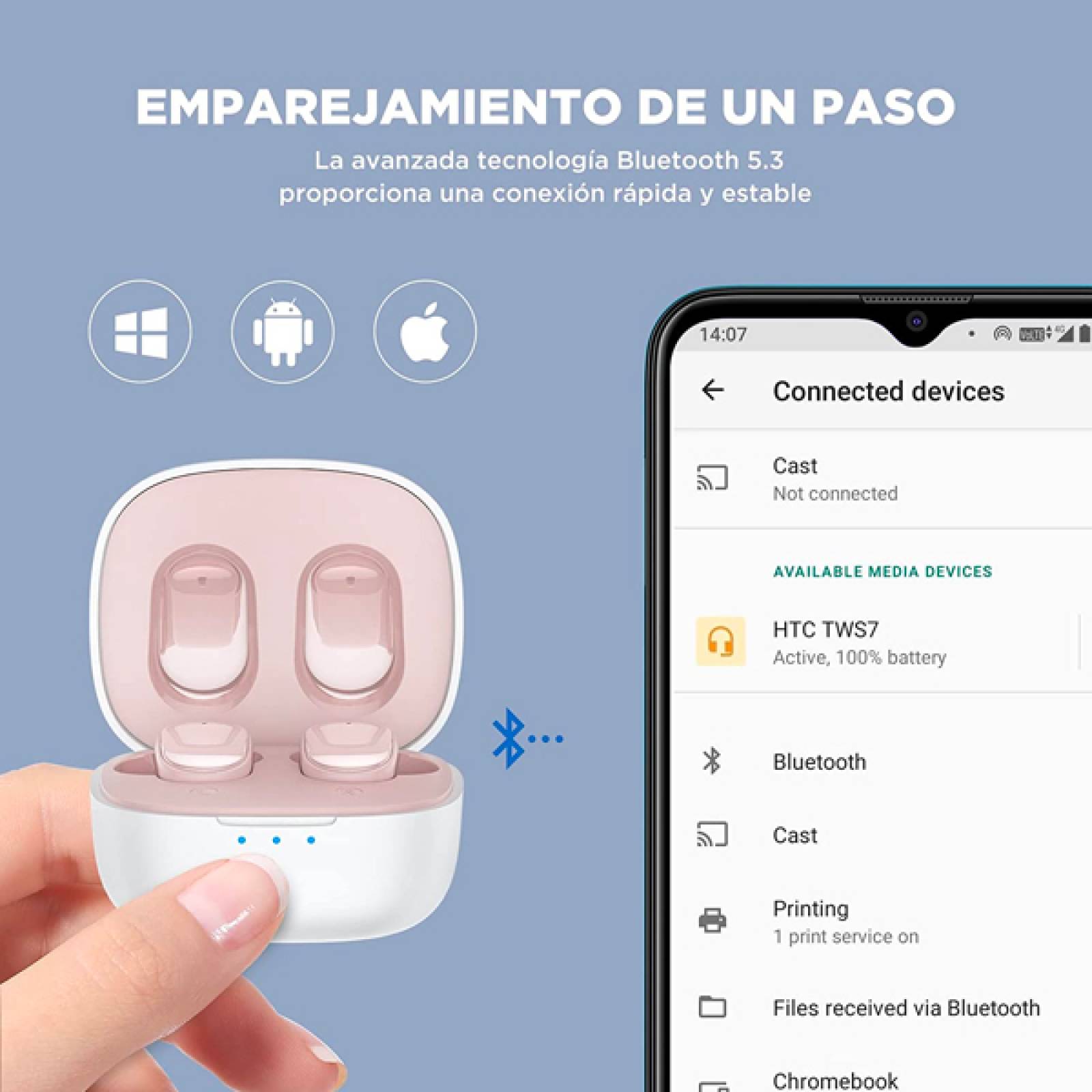 Audifonos Inalambricos HTC Earbuds Tws7