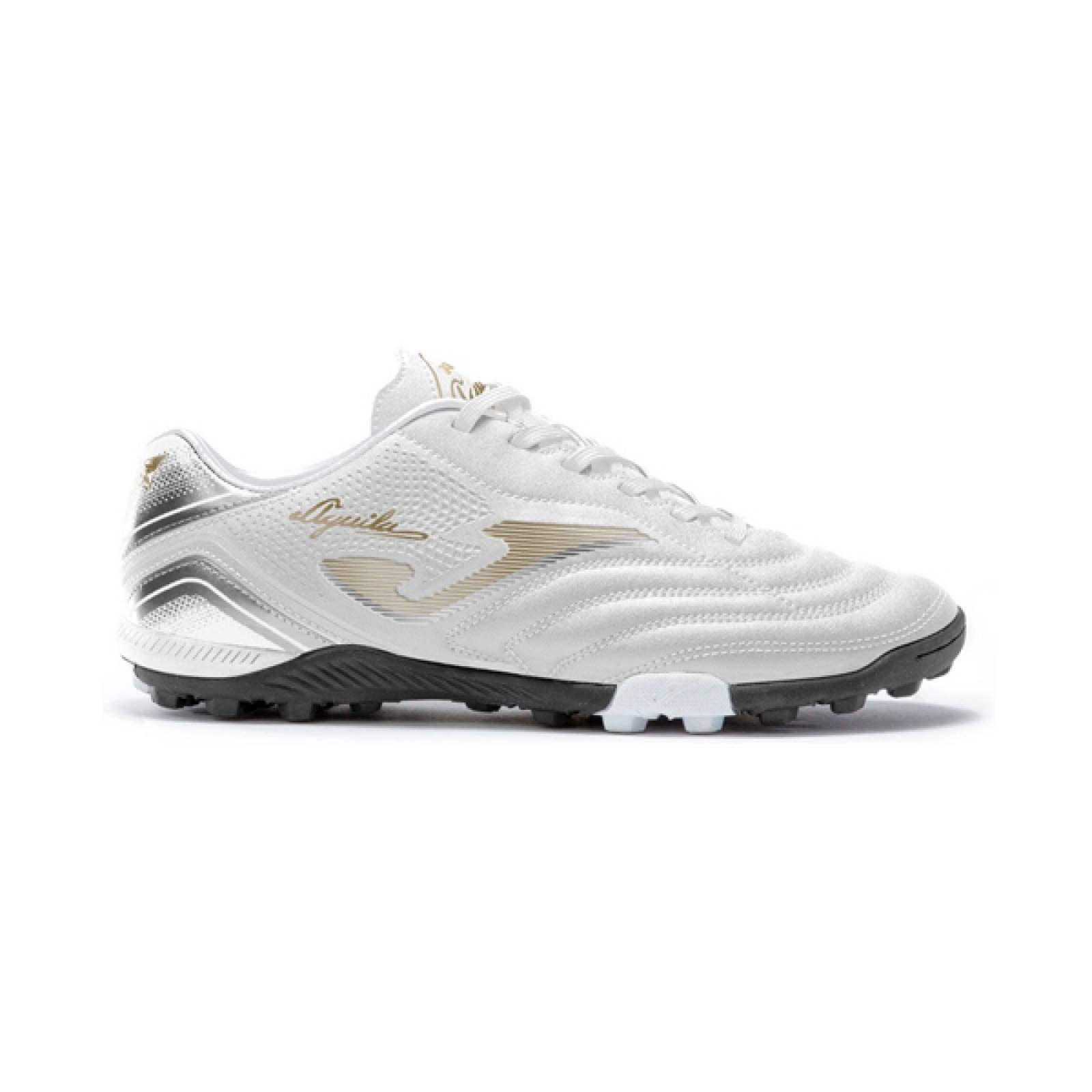 Tenis Futbol Rapido Joma Aguila 2202 Moqueta Turf Blanco