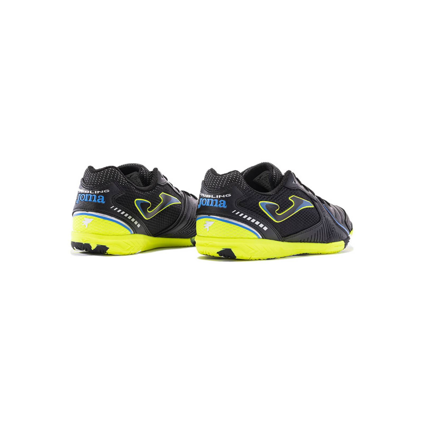 Tenis Joma Futbol Sala Dribling 2301 Indoor Negro/Amarillo fluor