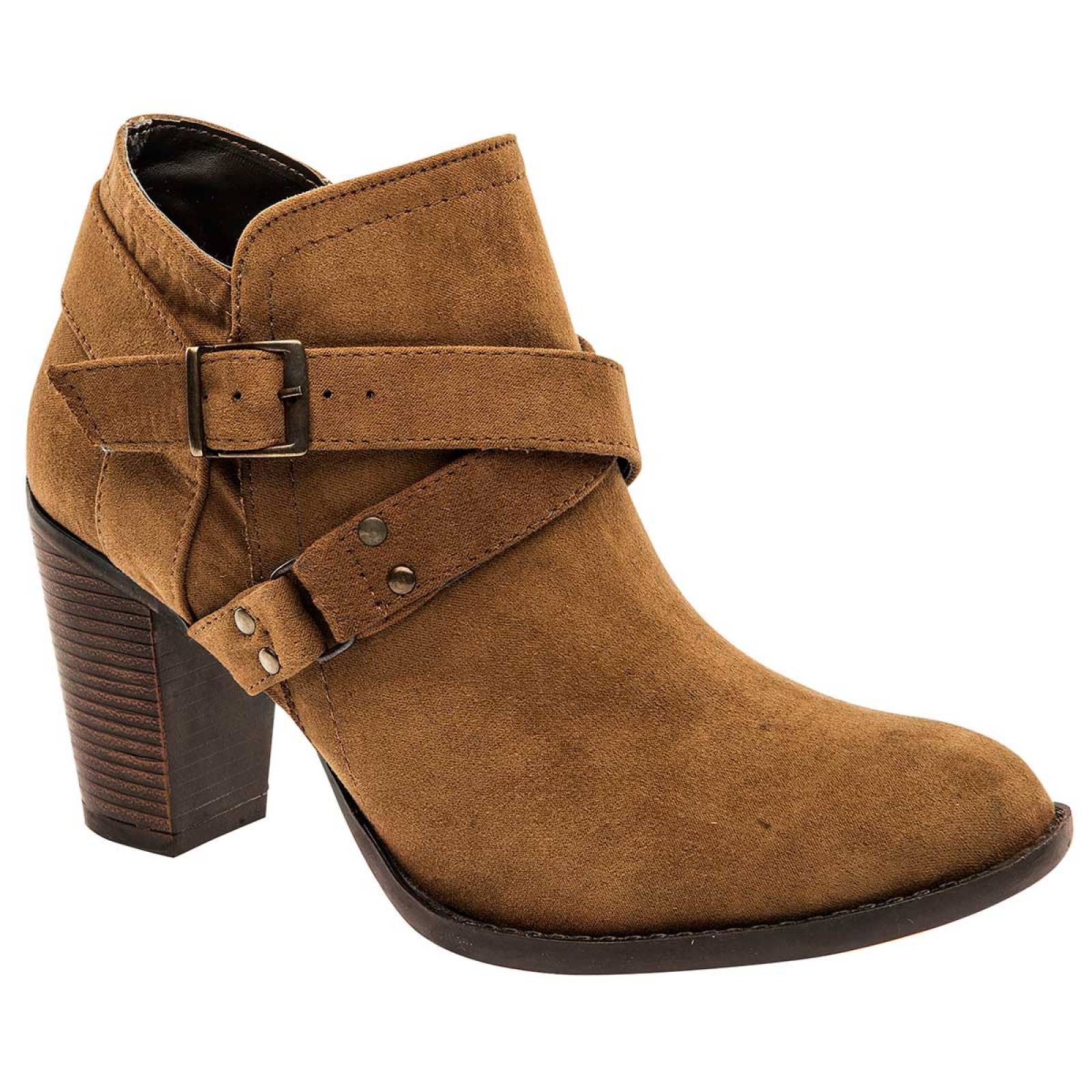 Oro rosa Botin Mujer Camel