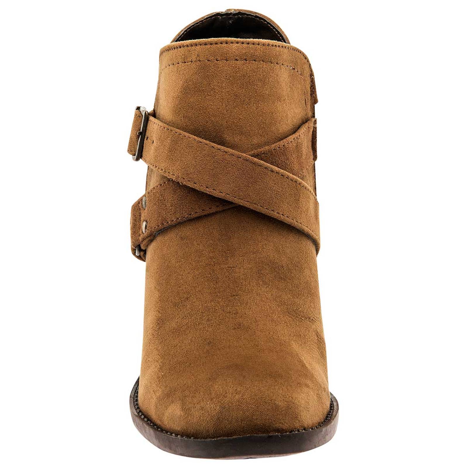 Oro rosa Botin Mujer Camel