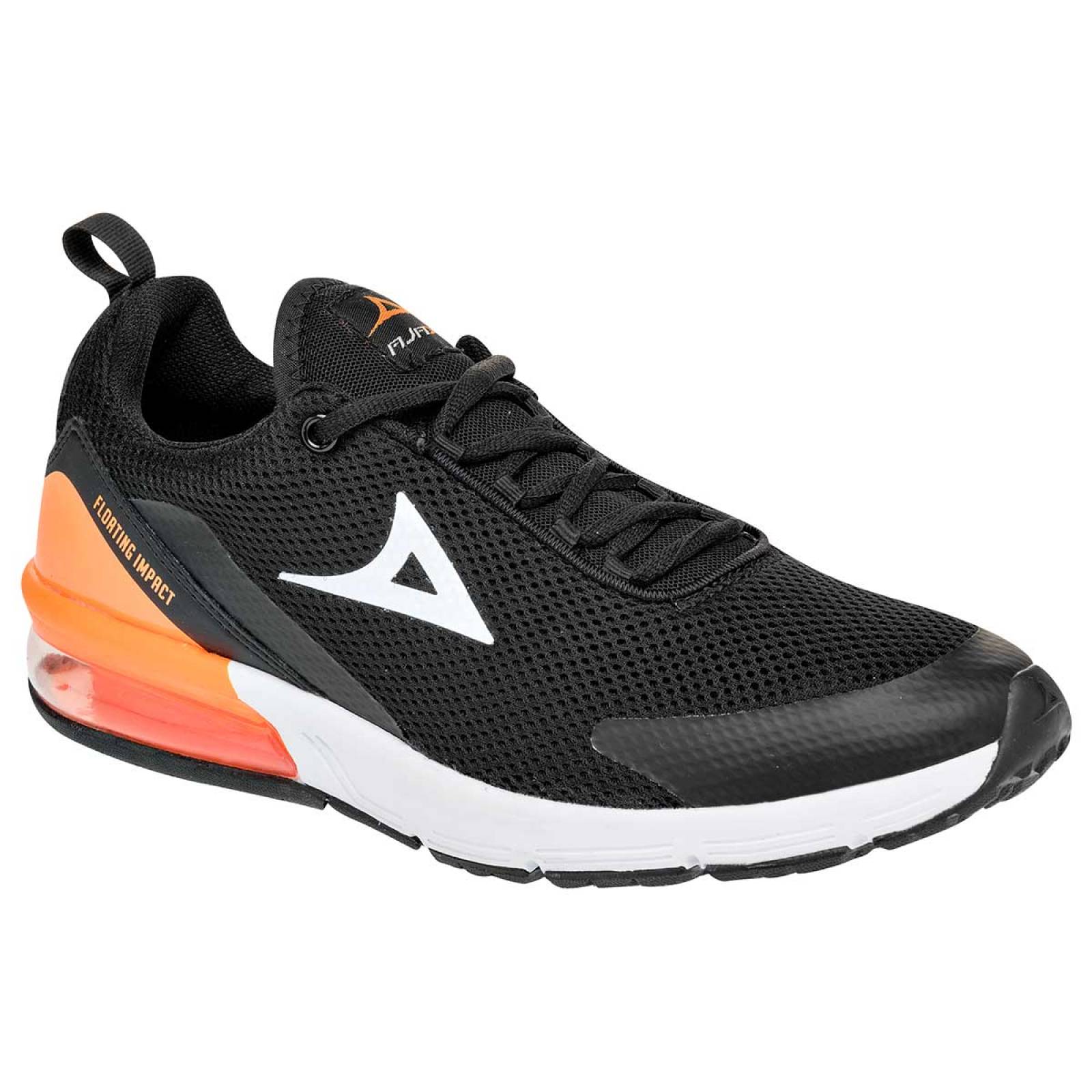 Pirma Tenis Hombre Negro naranja