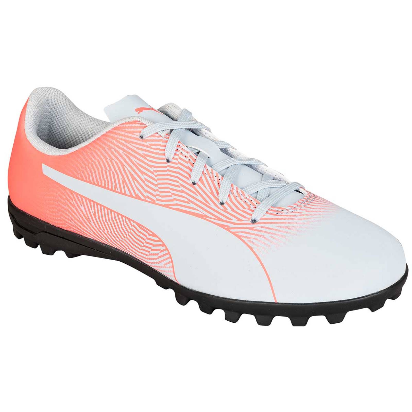 tenis puma azul con naranja