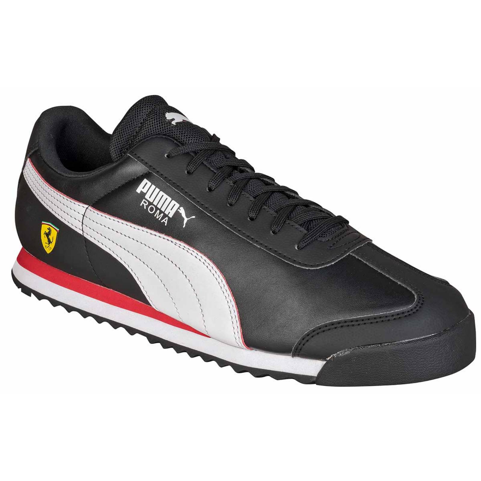 tenis puma negro y blanco
