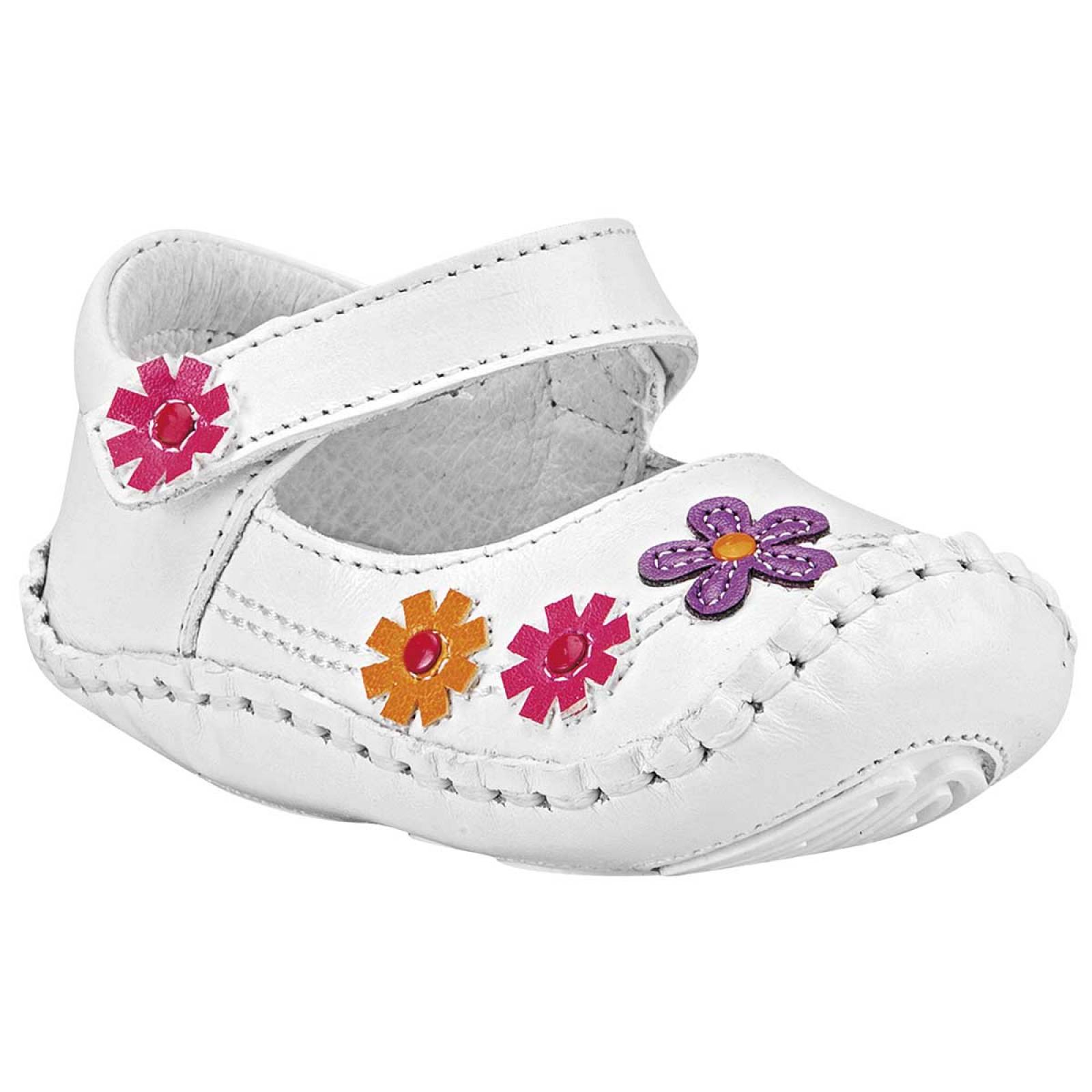 Ensueño Zapato Niña bebe Blanco multicolor