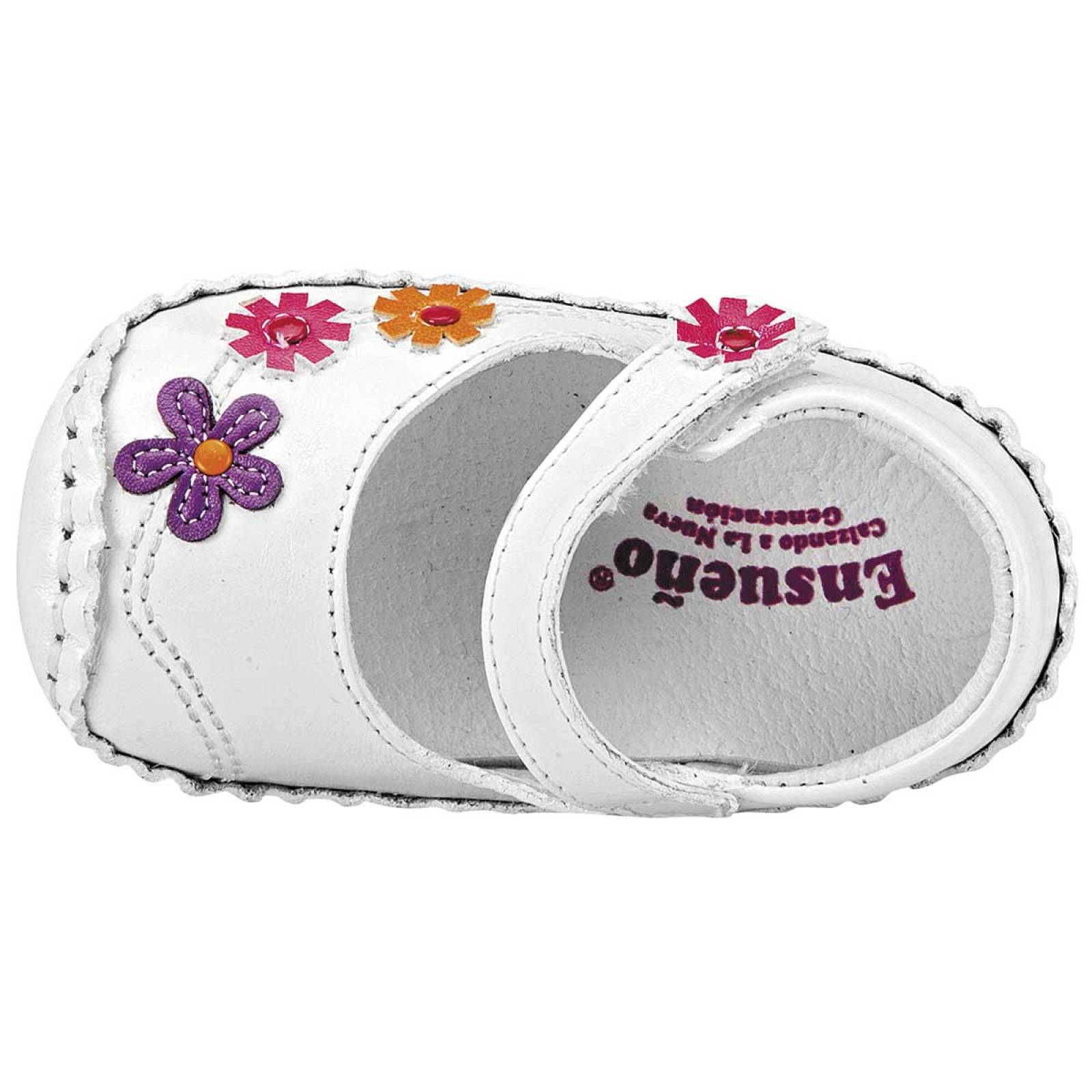 Ensueño Zapato Niña bebe Blanco multicolor