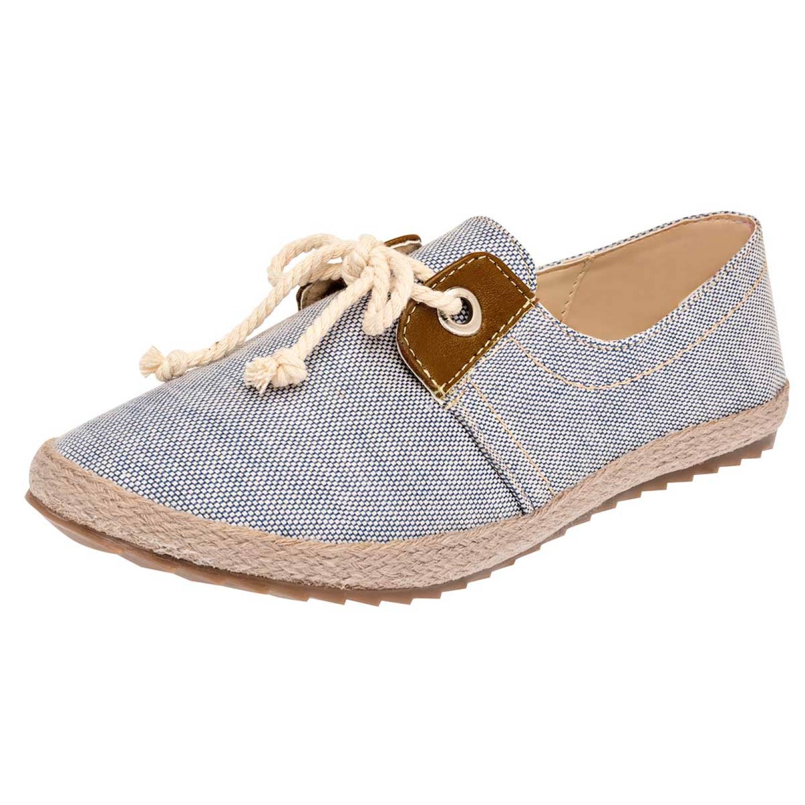 Baha club Zapato Mujer Azul cafe