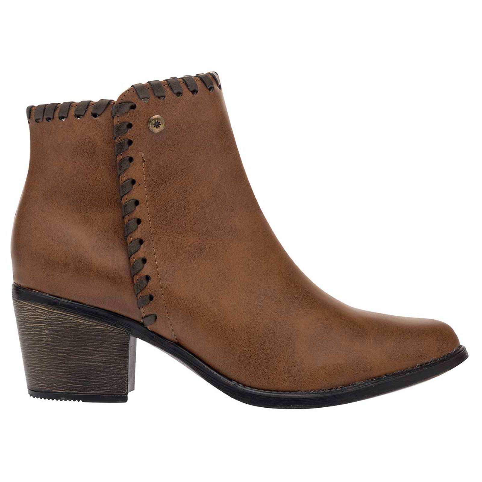 Moramora lady carolina Botin Mujer Camel