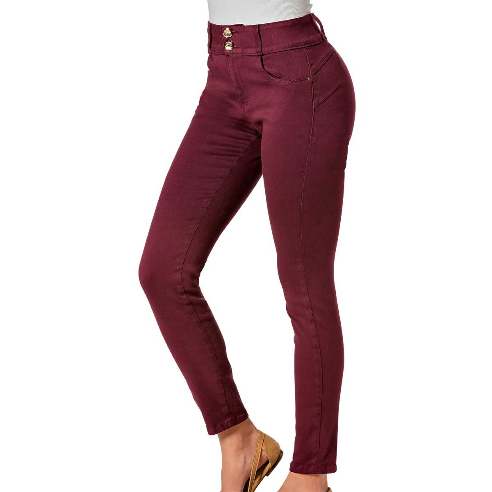 Revolucion Pantalon Mujer Vino