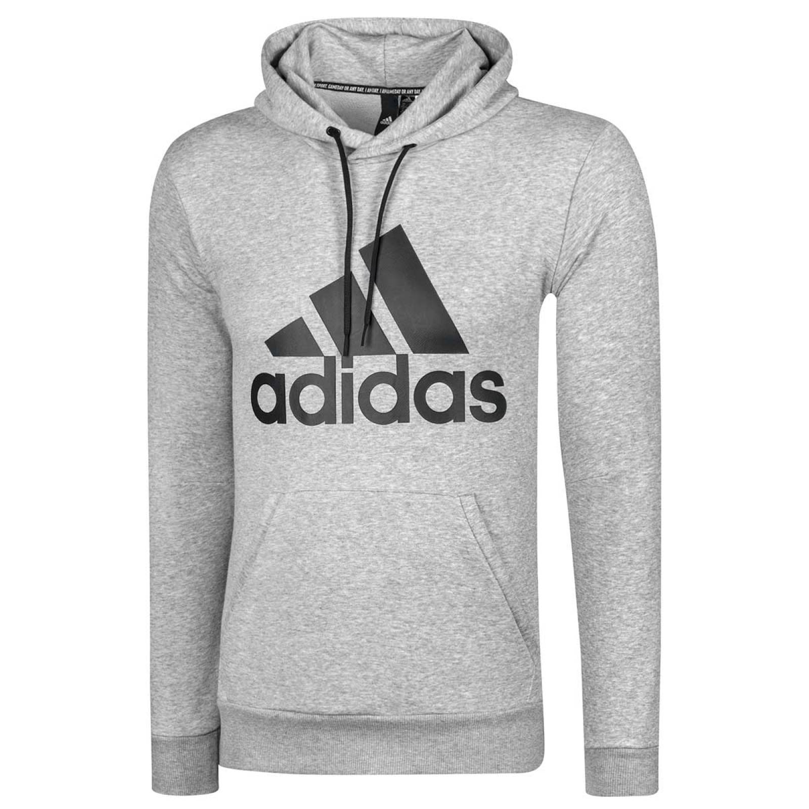 Adidas Sudadera Hombre Gris negro