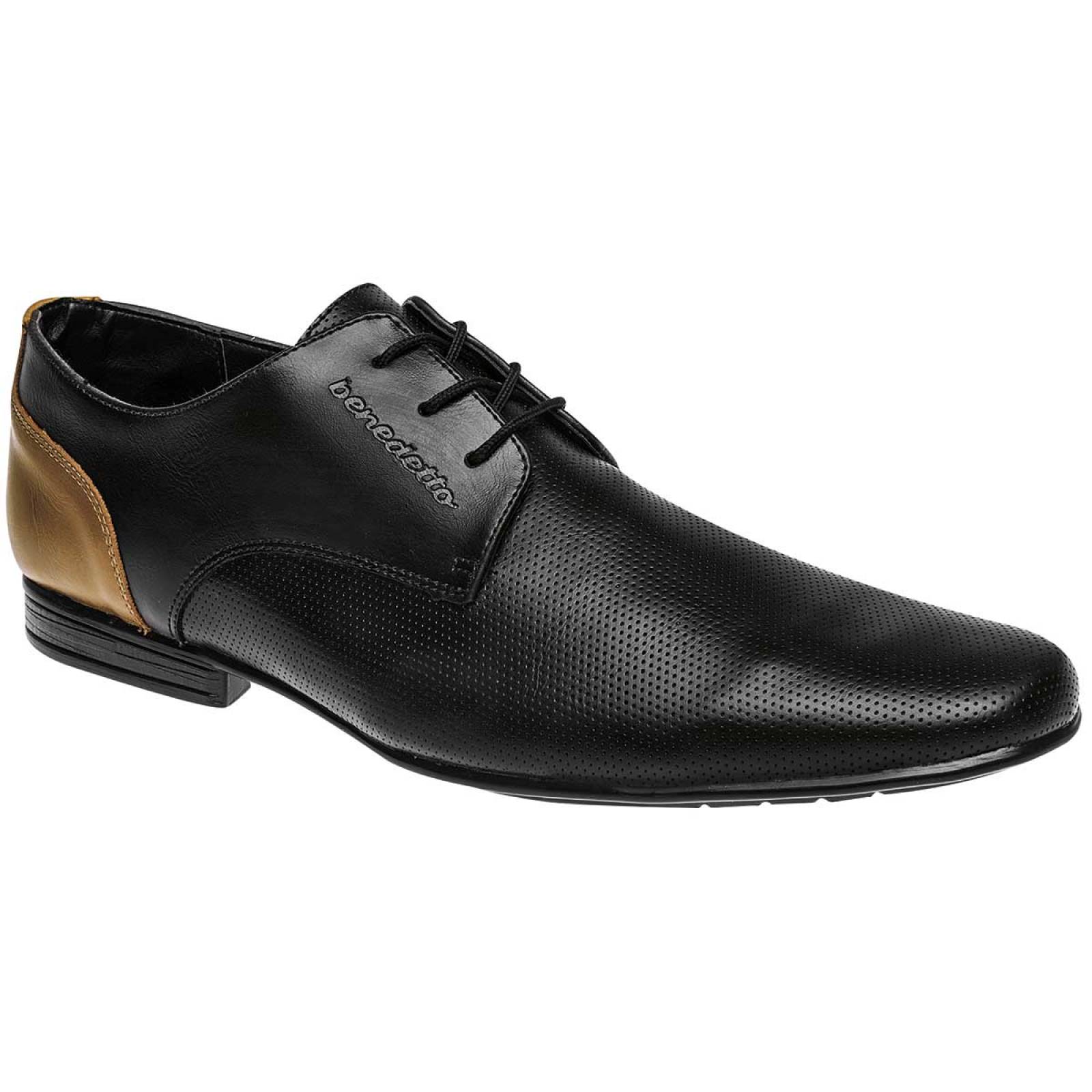 Benedetto shoes Zapato Hombre Negro camel