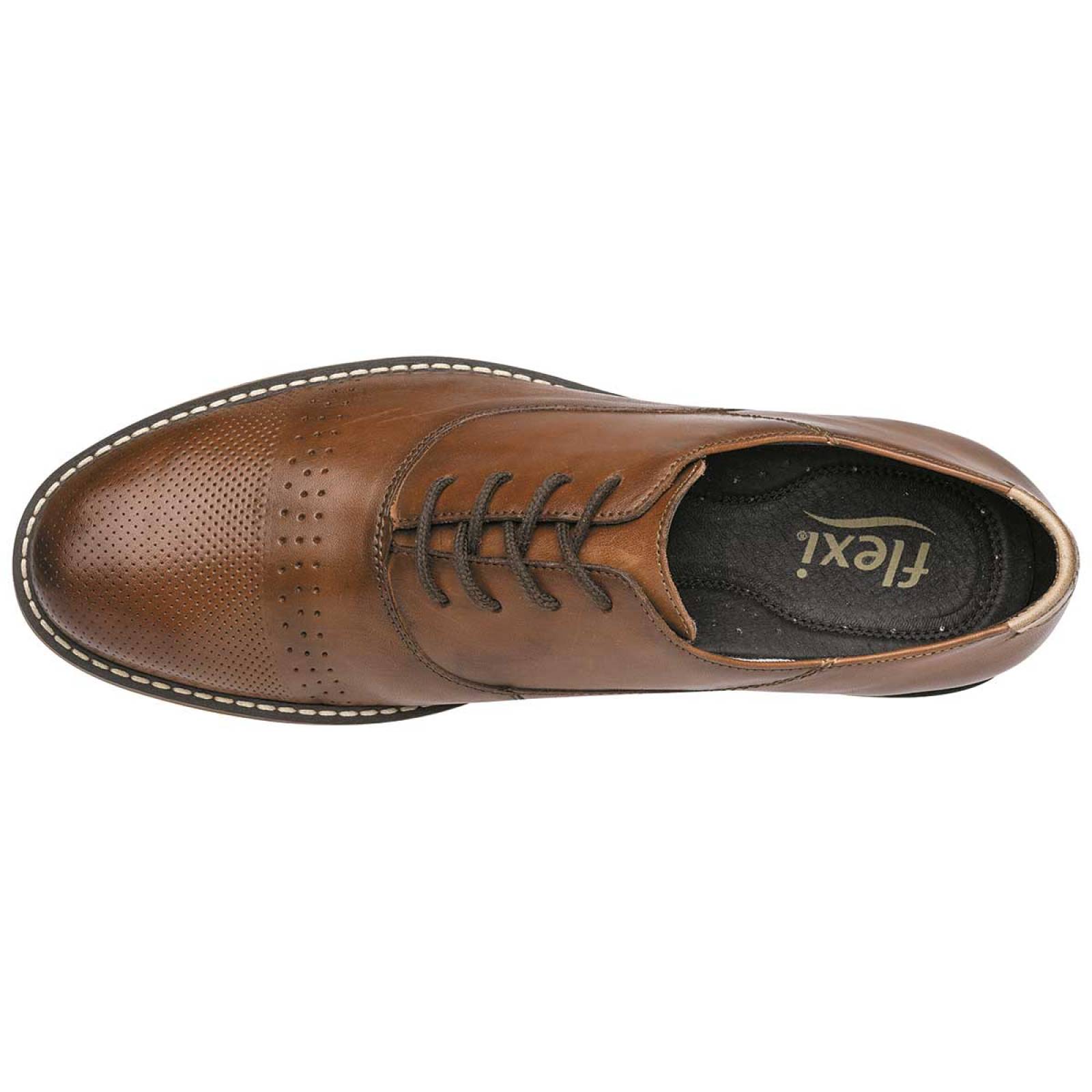 Flexi Zapato Hombre Camel