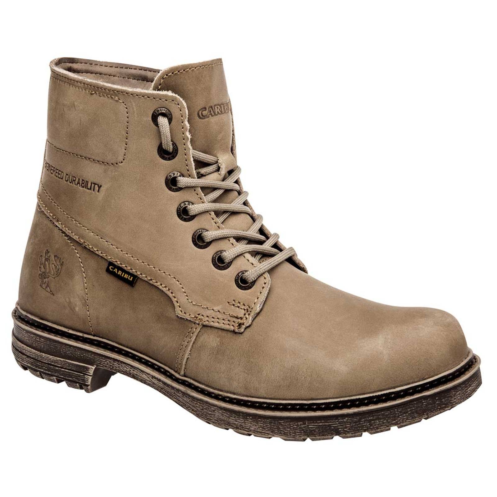 botas beige hombre