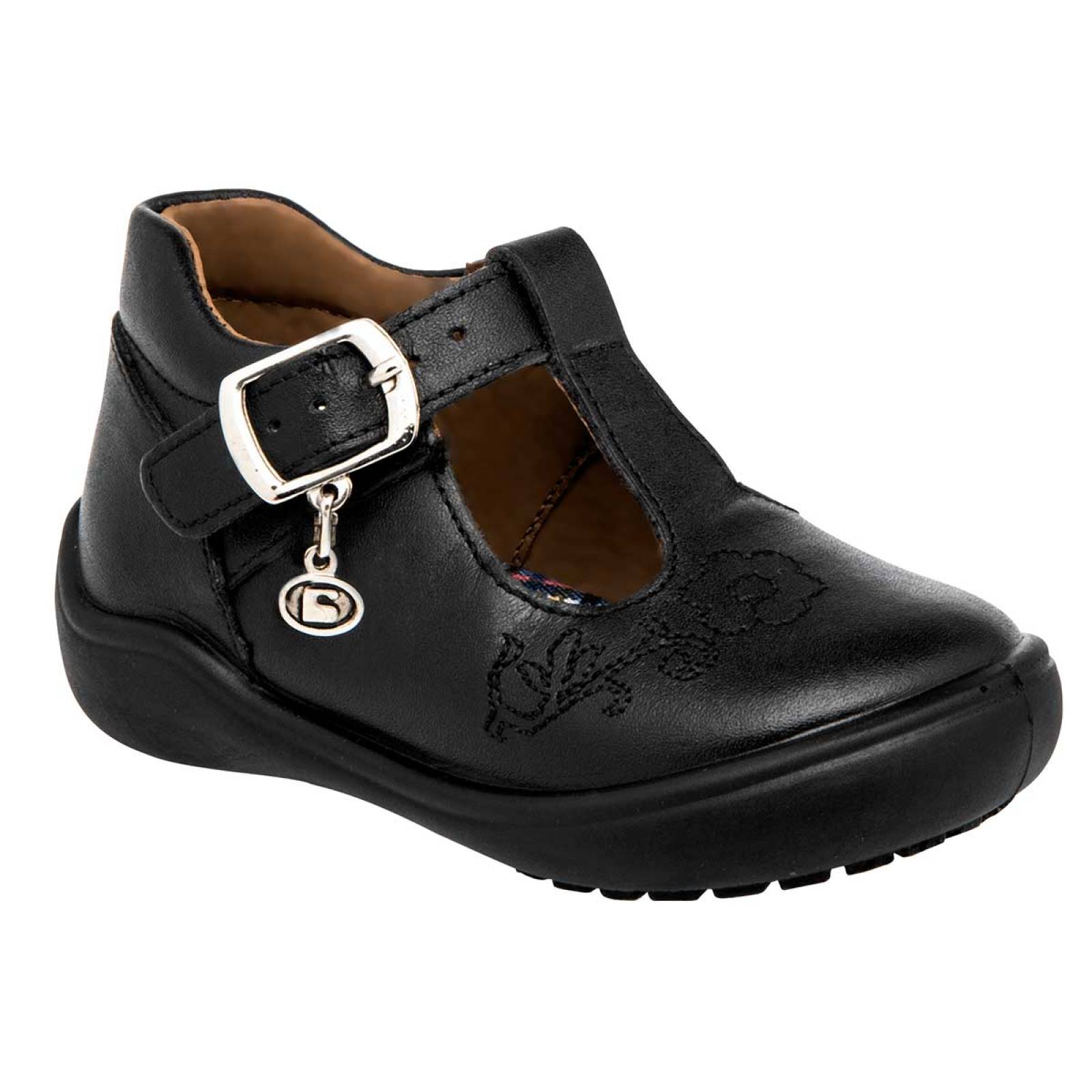 Coqueta  zapato escolar color negro niña negro código 789051