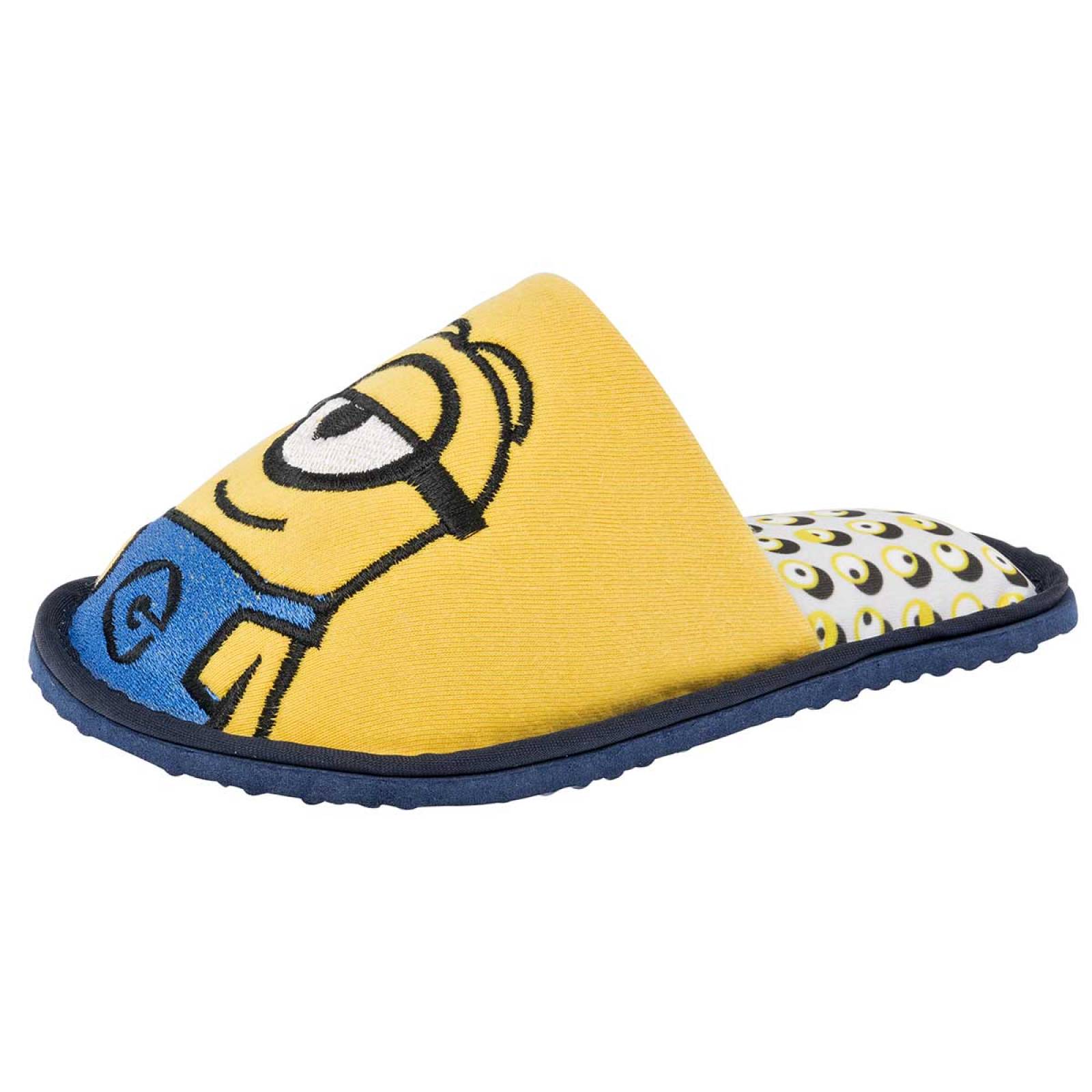 Arra  pantufla color amarillo niño amarillo azul código 940521