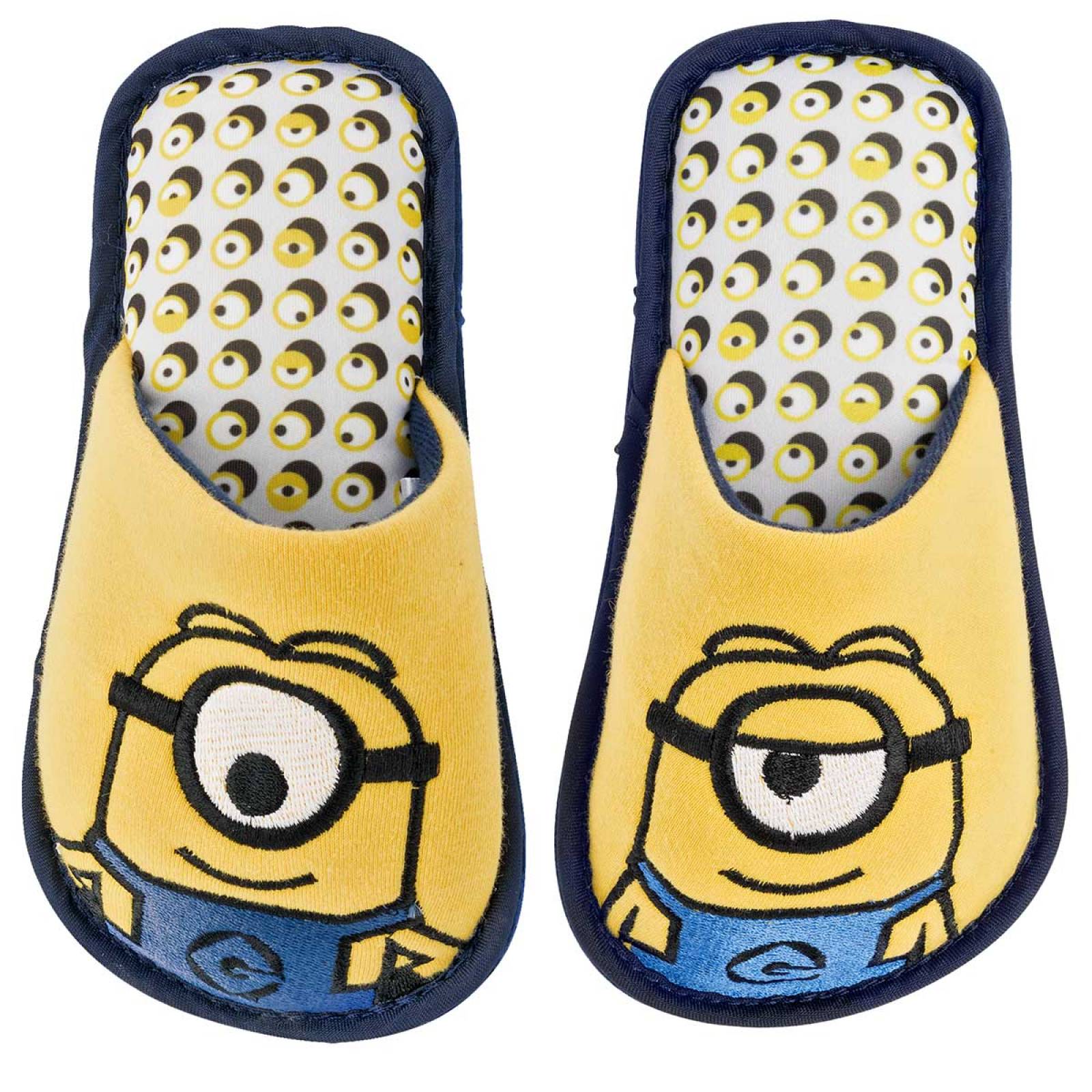 Arra  pantufla color amarillo niño amarillo azul código 940521