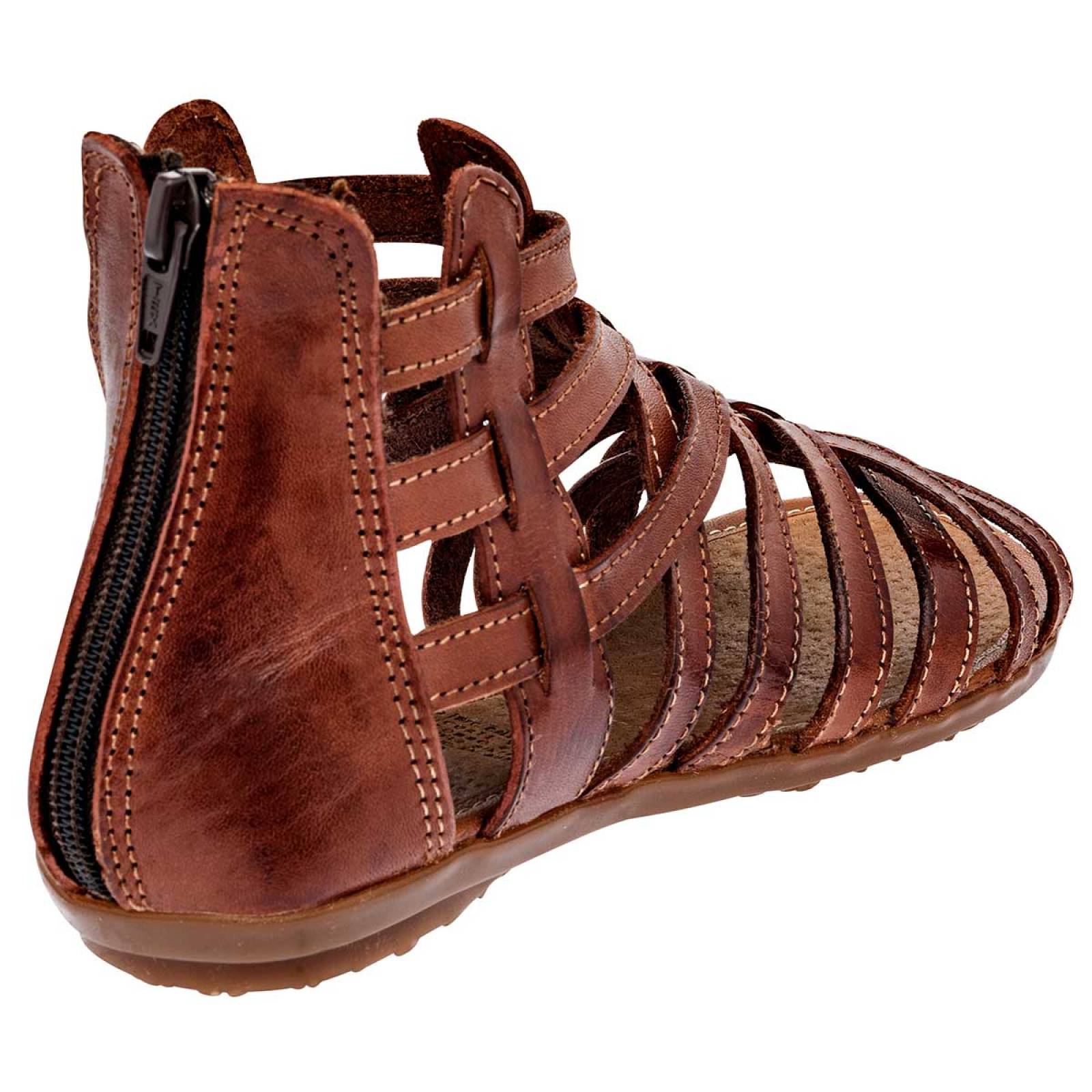 Mora Tierra Sandalia para mujer café, código 102226-1