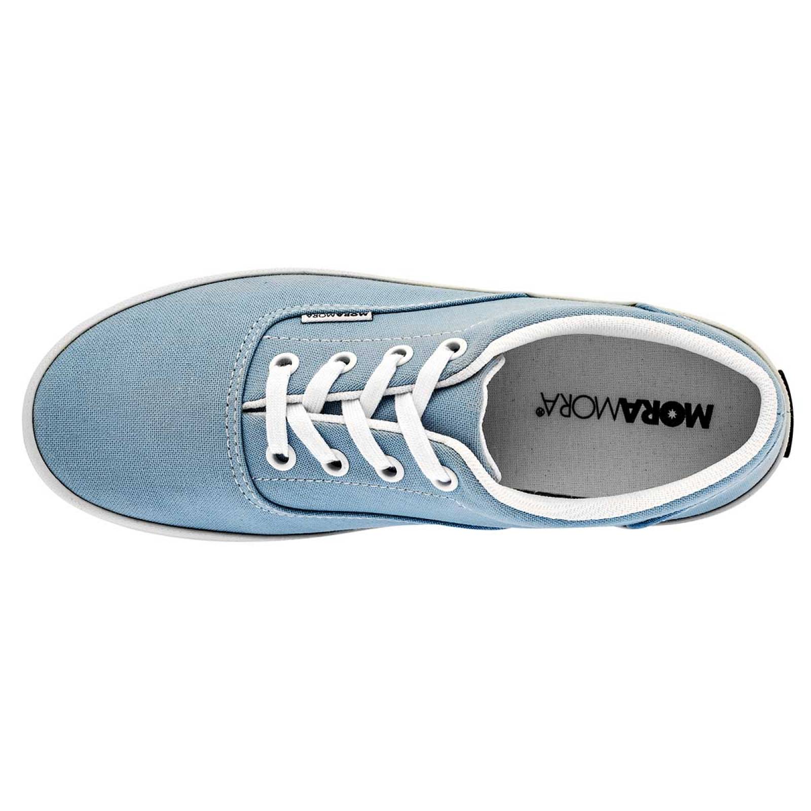 Moramora Tenis urbano para joven azul cielo, código 102477-1