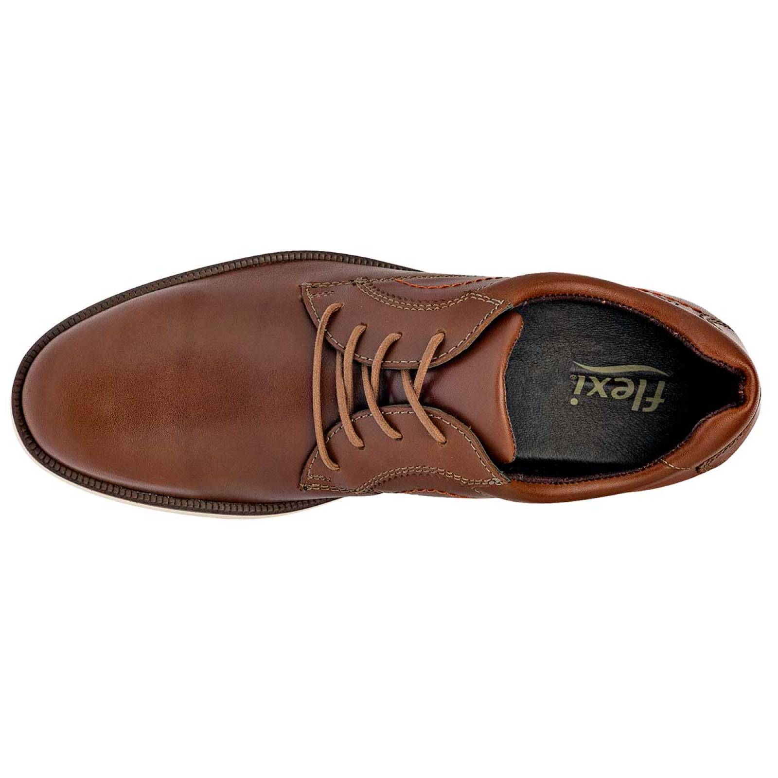 Flexi Zapato casual para hombre camel, codigo 100561-1