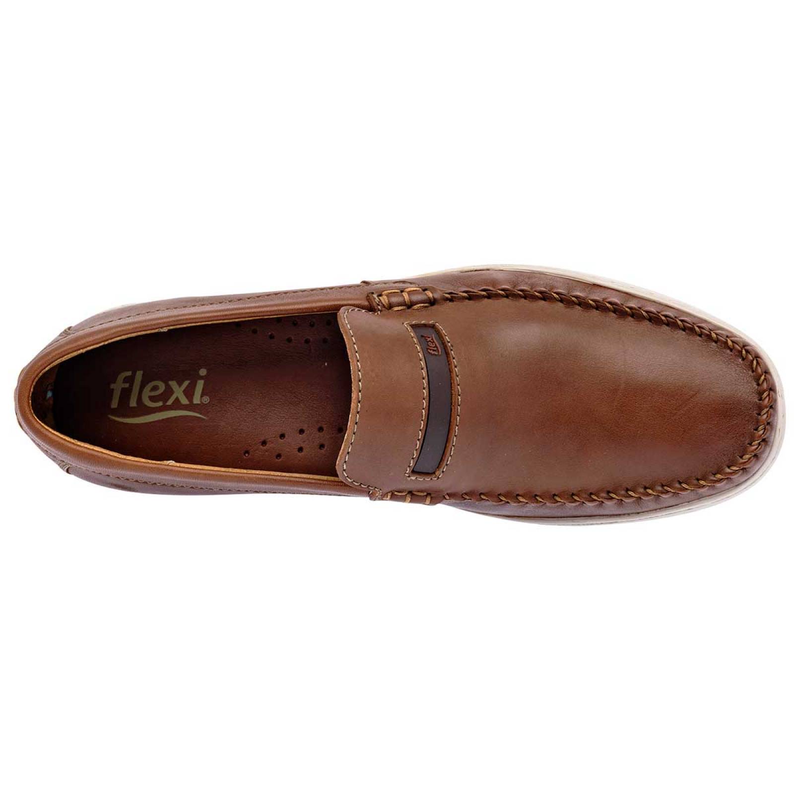 Flexi Zapato casual para hombre camel, codigo 100569-1