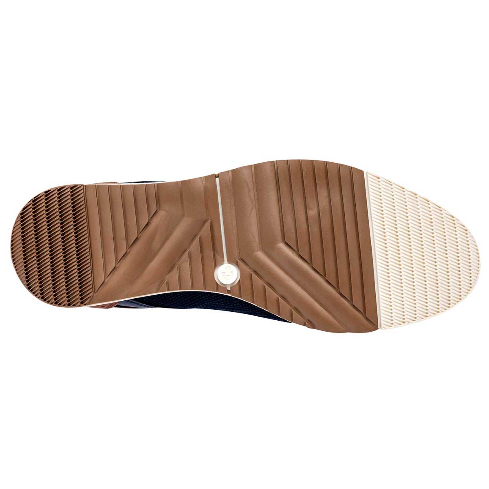 American Polo Zapato casual para hombre marino cafe camel, codigo 100666-1