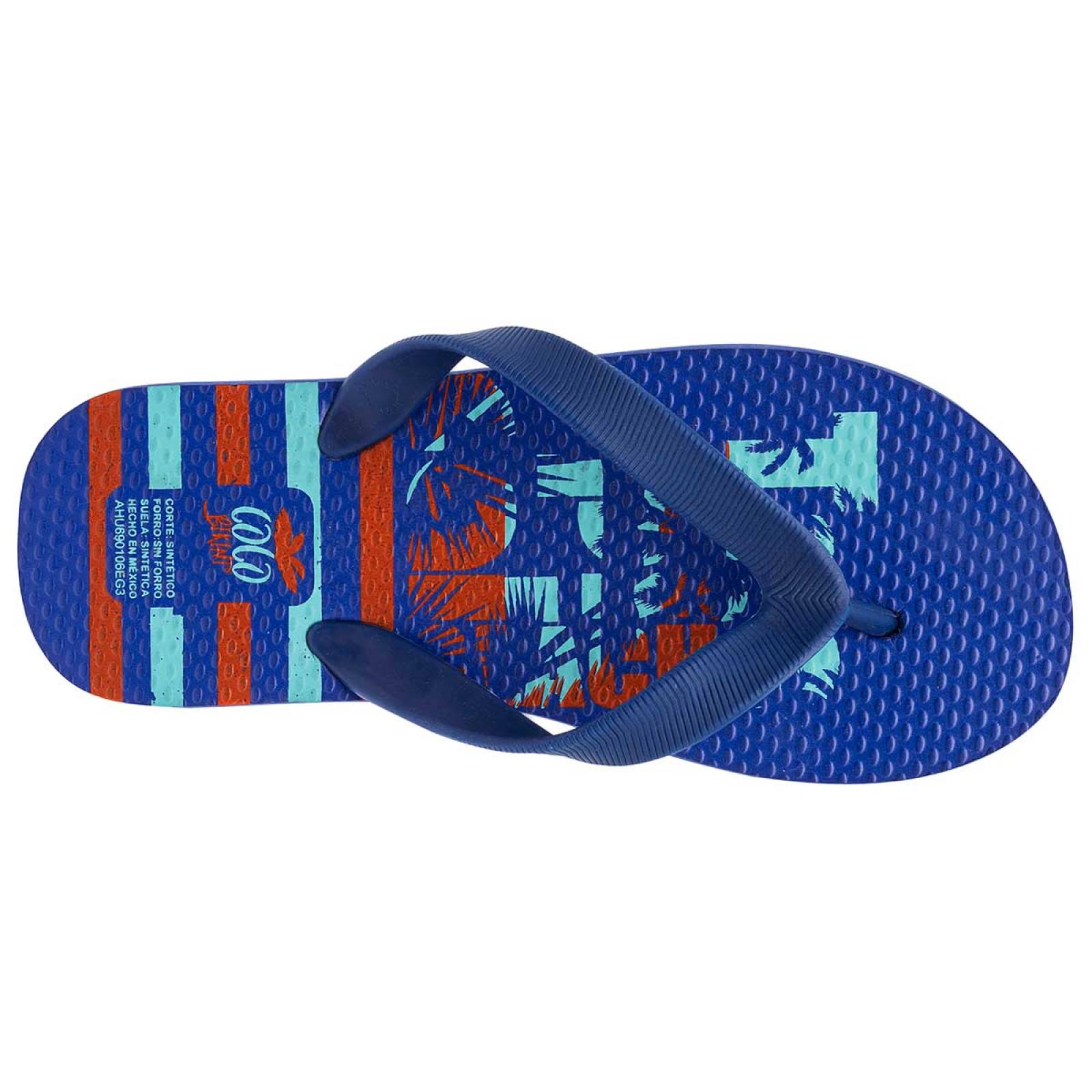 Huarachetas Sandalia para joven azul, codigo 104540-1