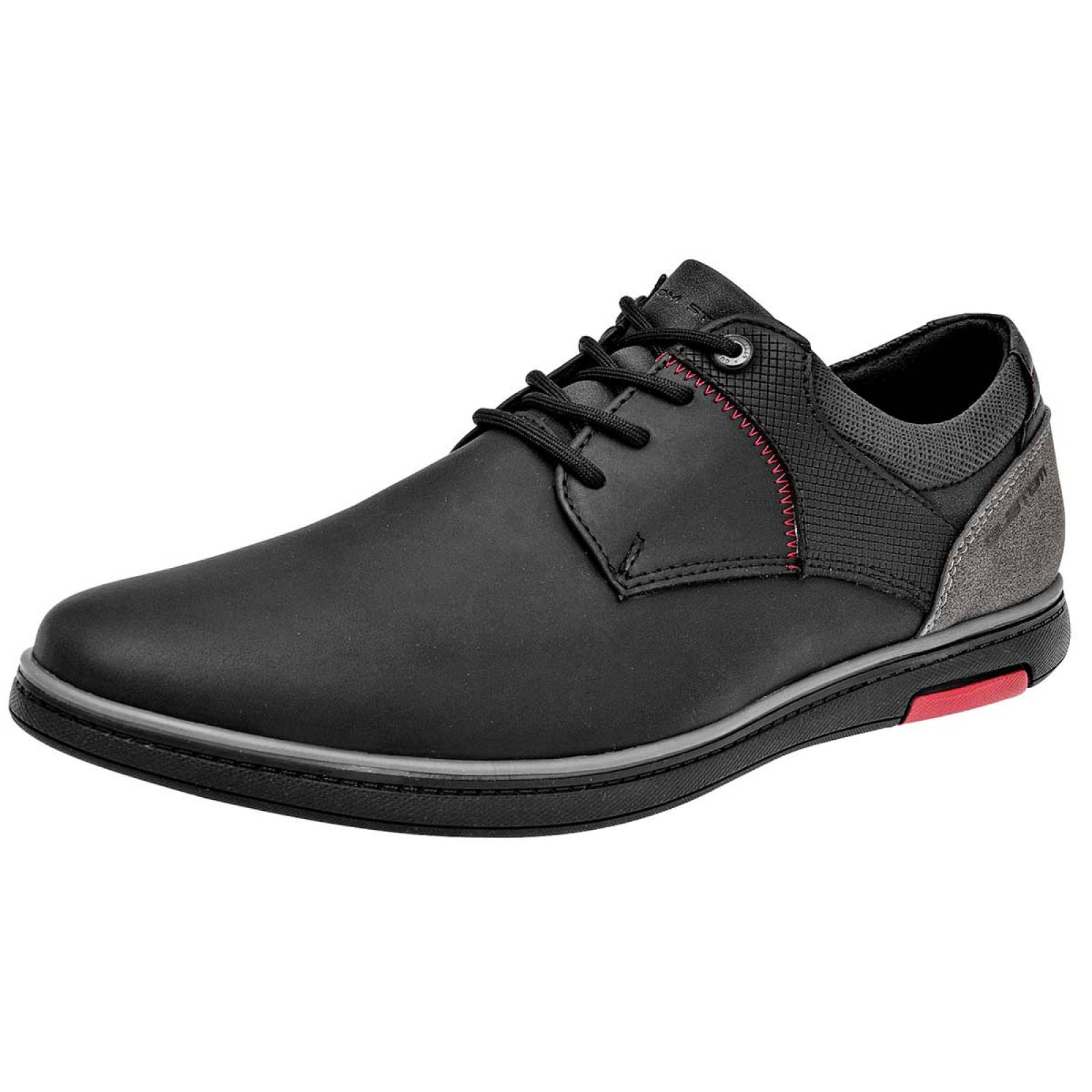 Negro Total Zapato casual para hombre negro gris, codigo 104861-1